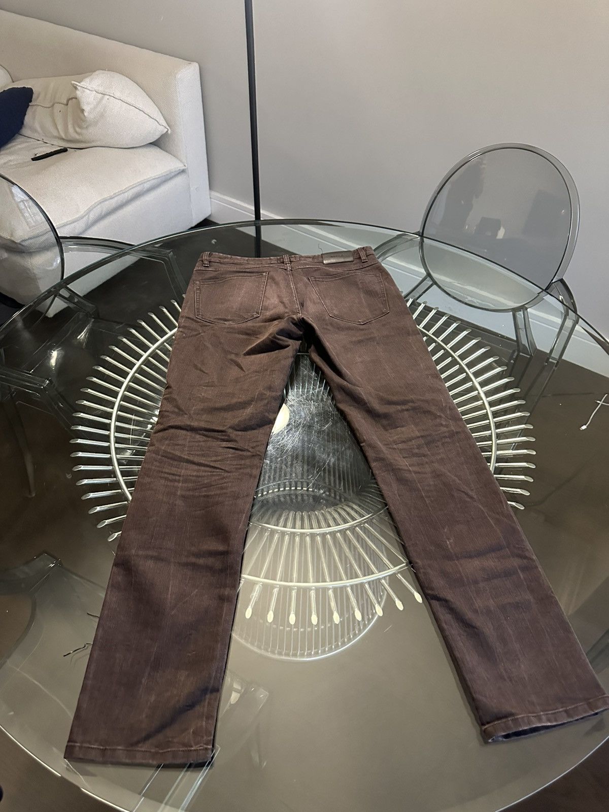 Ermenegildo Zegna Zegna Brown Slim Jeans Size US 32 / EU 48 - 2 Thumbnail