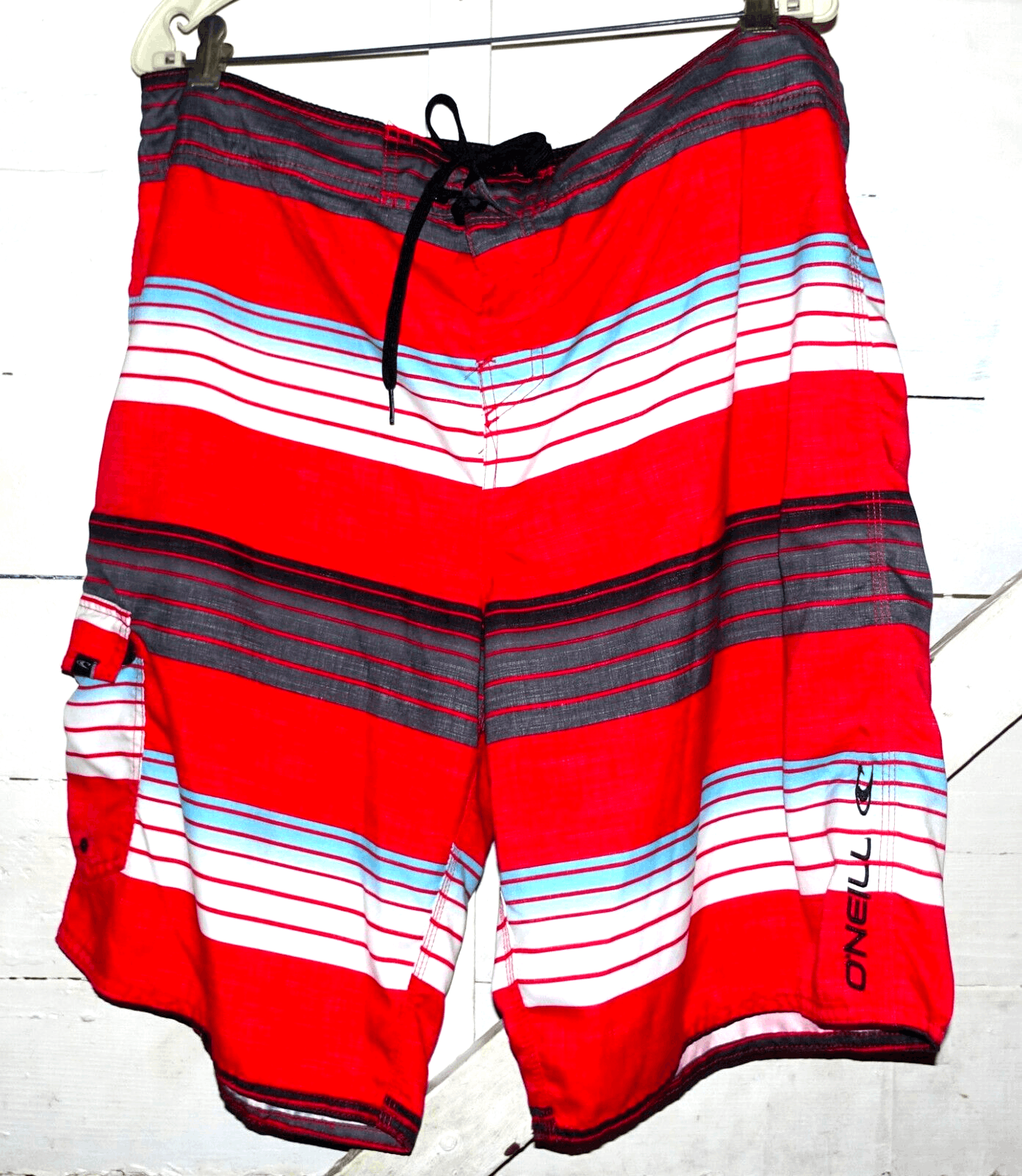 ONeill Four Square Stripe Blue Board Shorts