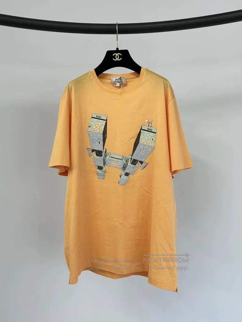 Hermes Hermes Robot print T-shirt Size US M / EU 48-50 / 2 - 1 Thumbnail