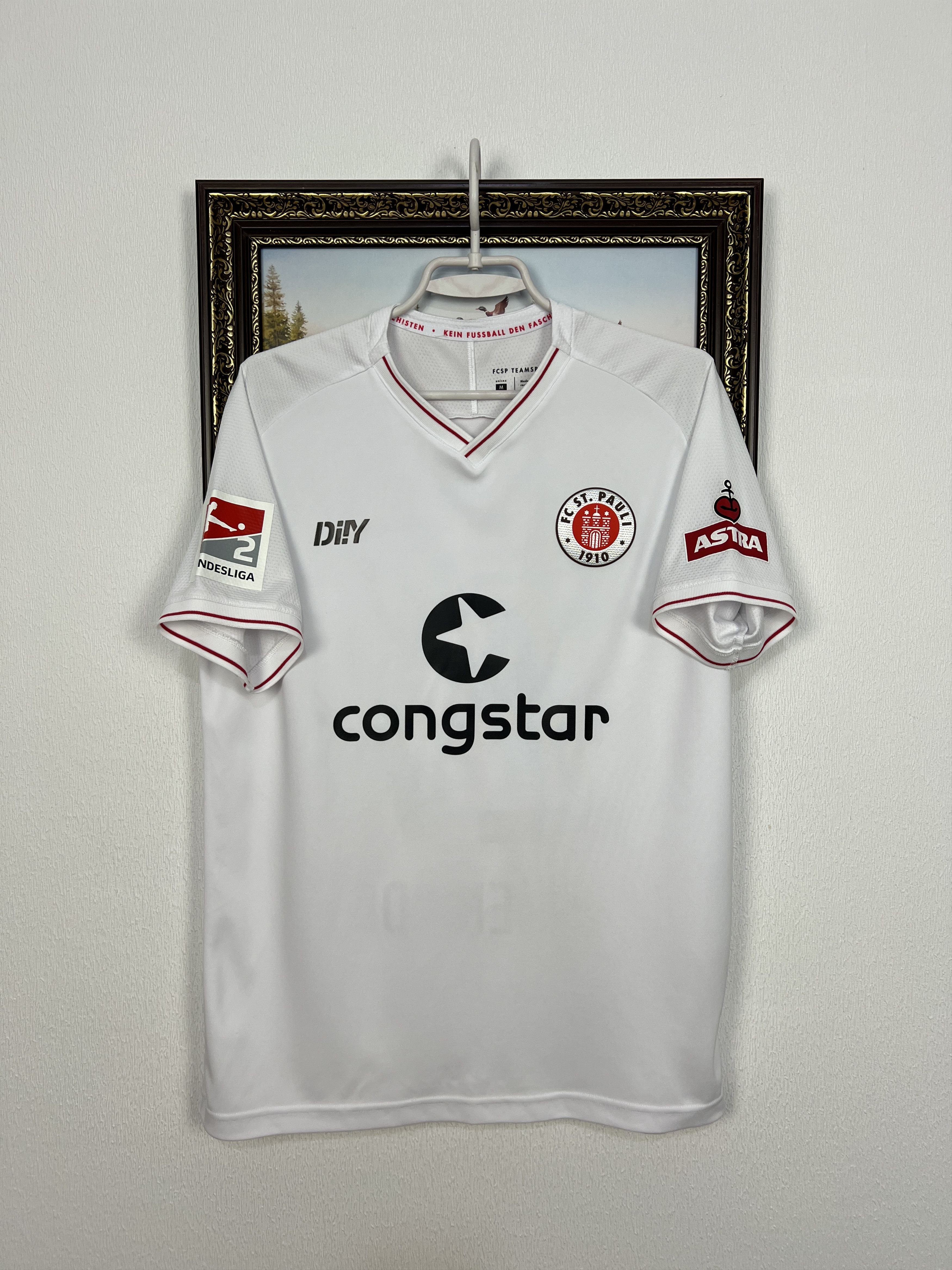Vintage St Pauli football shirt 2021 Player Issue Amenyido Signed Size US M / EU 48-50 / 2 - 1 Thumbnail