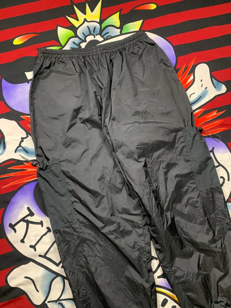 Japanese Brand Port&Co USA Styled japanese baggy parachute pants Size US 34 / EU 50 - 2 Thumbnail