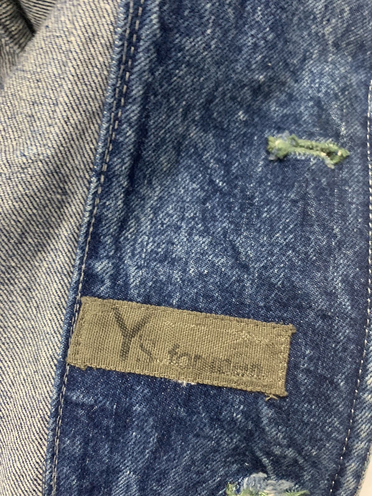 Yohji Yamamoto 👹VINTAGE YOHJI YAMAMOTO DENIM BLAZER JACKET Size US M / EU 48-50 / 2 - 14 Thumbnail