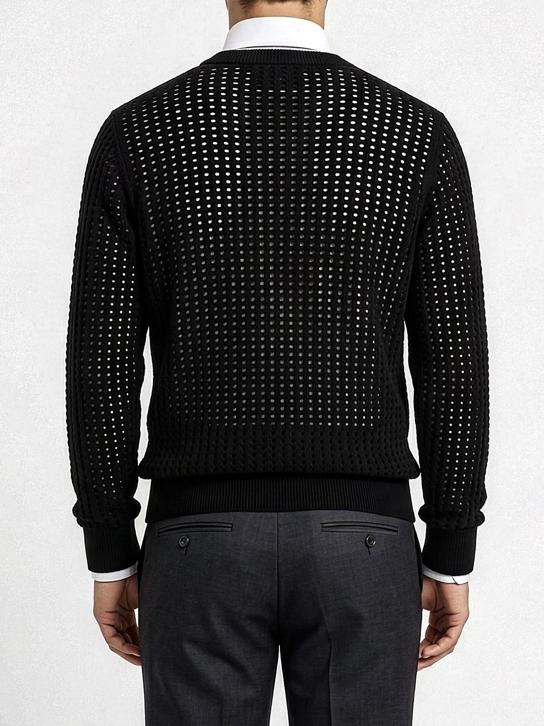 Bottega Veneta Rare 100% Silk Pointelle Grail Size US L / EU 52-54 / 3 - 2 Thumbnail
