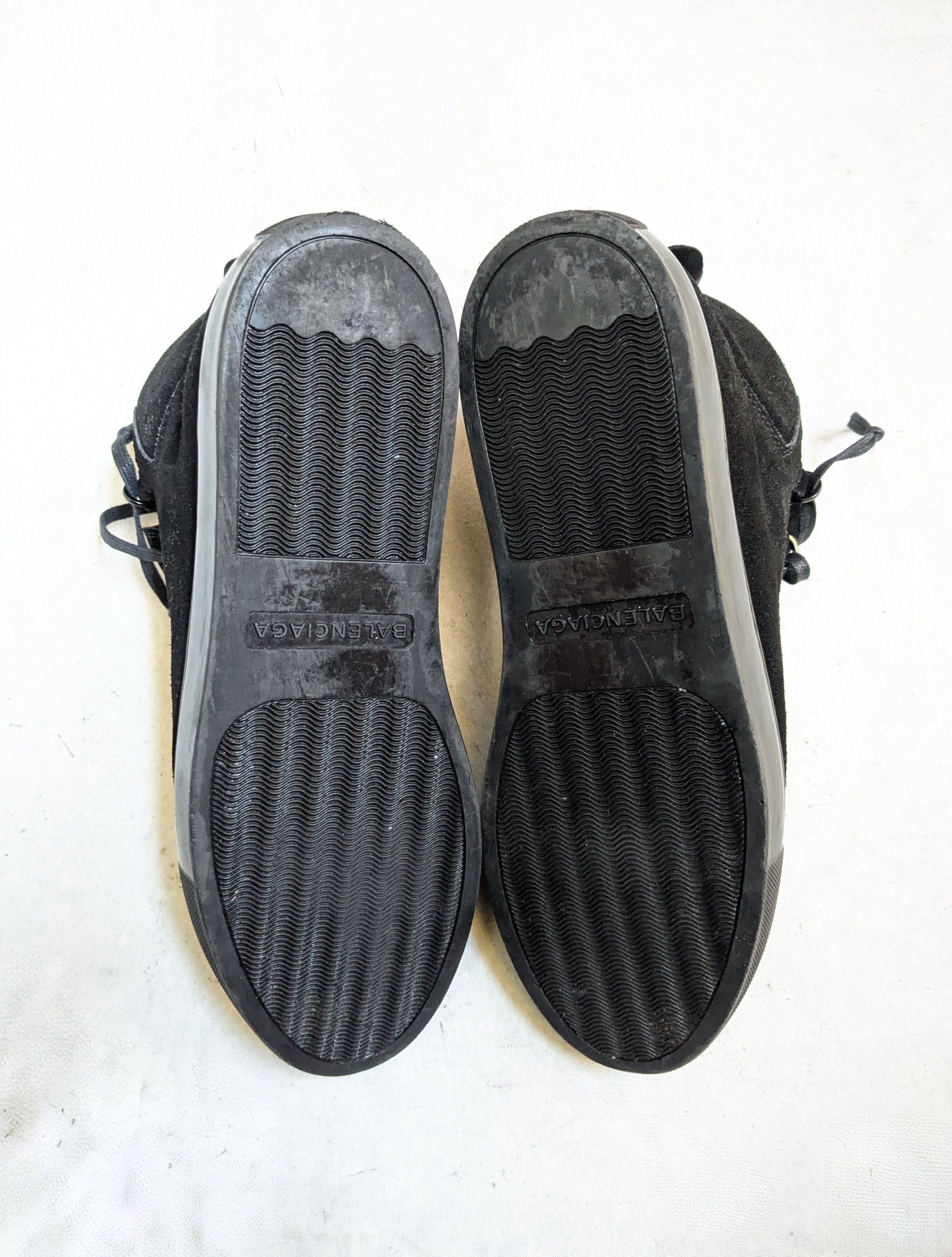 Balenciaga Balenciaga Arena Sneakers Black 10 High Tops Leather Suede Size US 10 / EU 43 - 12 Thumbnail