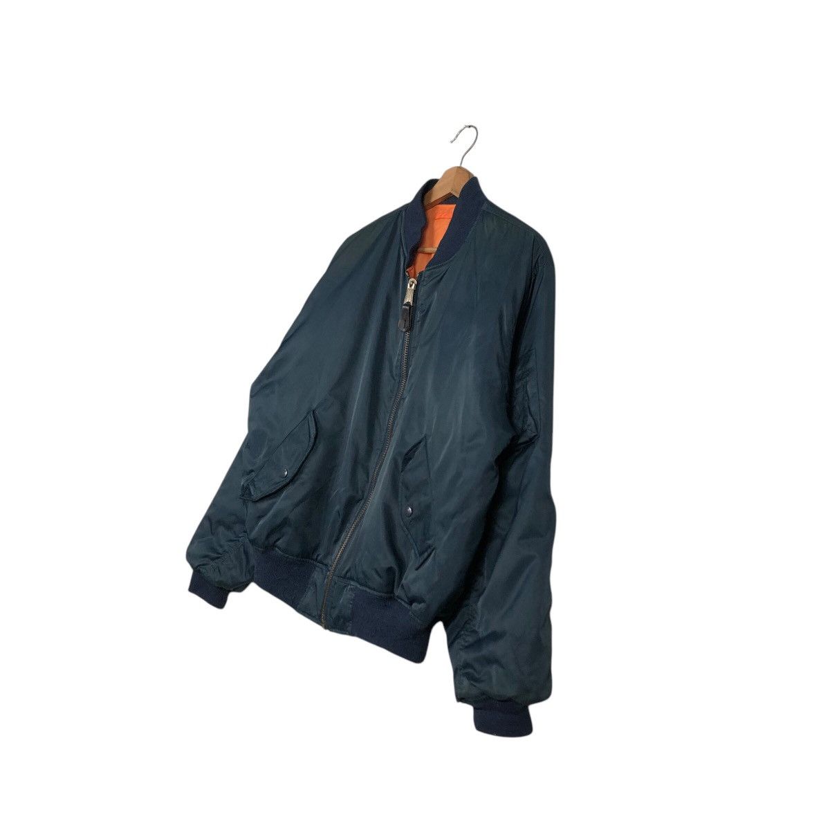 Japanese Brand 📌Vintage Reversible Bomber Jacket Ma-1 Phantom Military Size US L / EU 52-54 / 3 - 5 Thumbnail