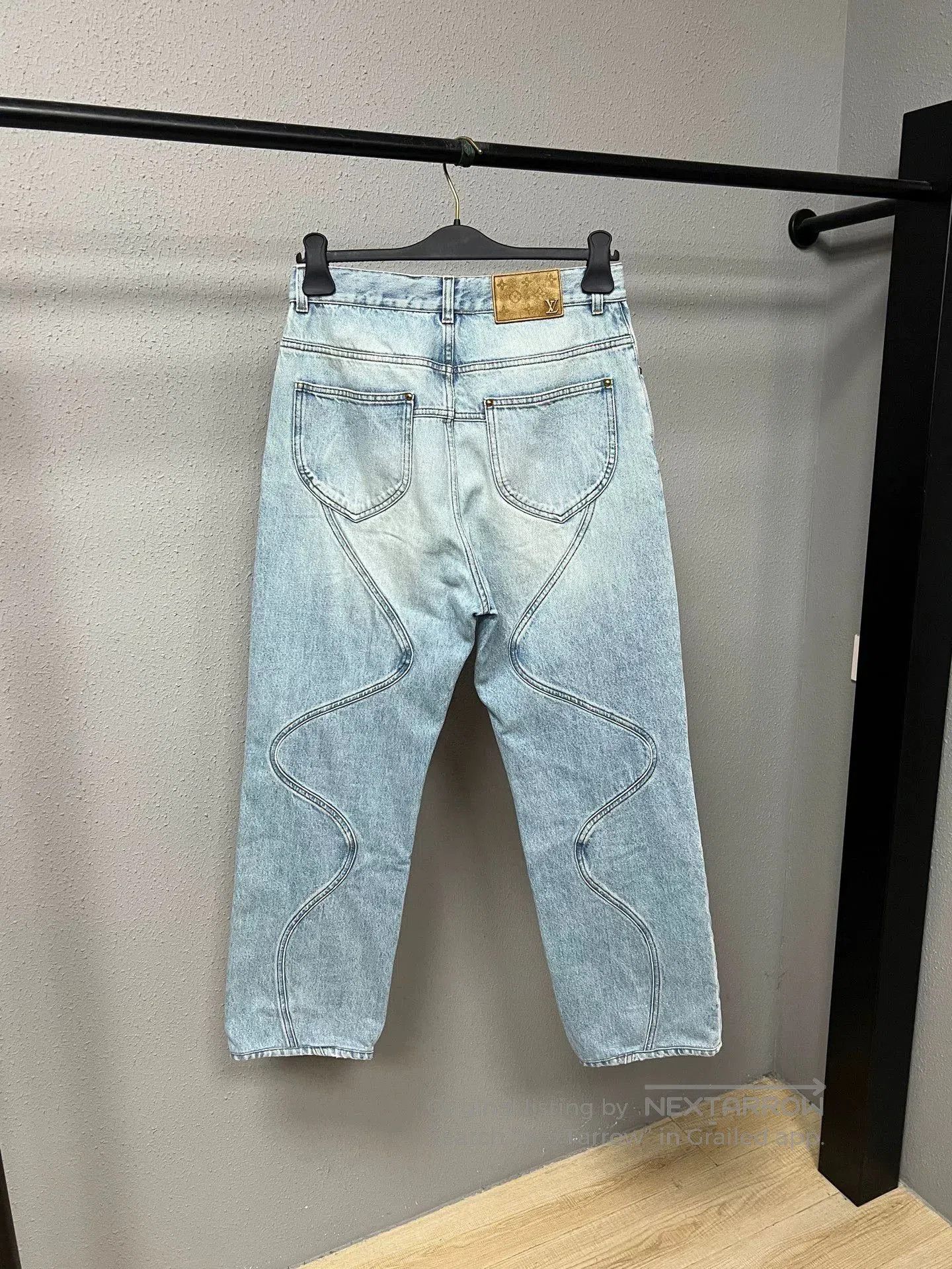 Louis Vuitton Louis Vuitton Wave Pattern Denim Pants. Size US 28 / EU 44 - 2 Thumbnail