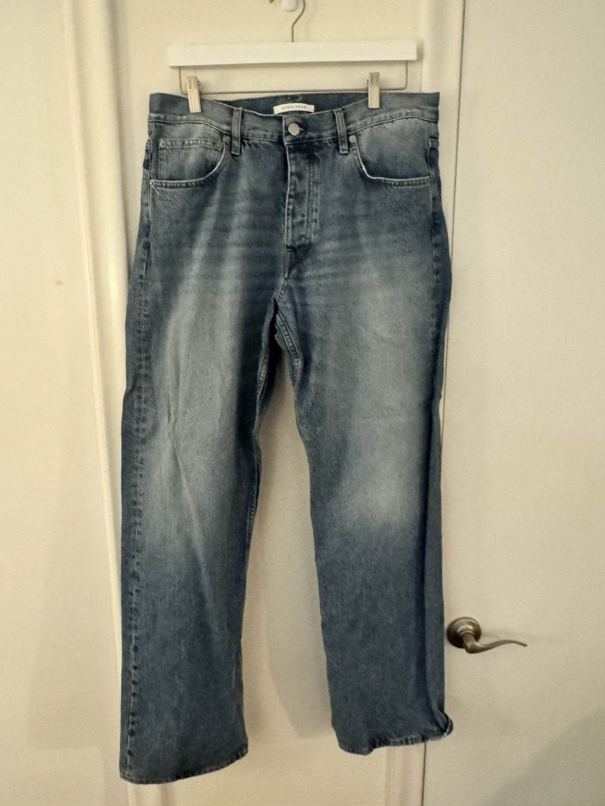 Sunflower Light Wash Jeans Size US 34 / EU 50 - 1 Thumbnail