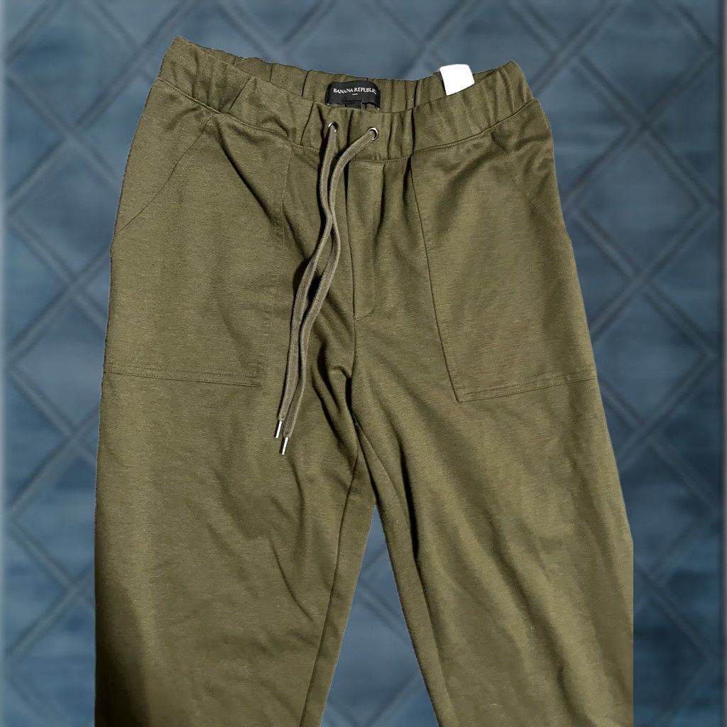 Banana Republic Banana Republic Sweatpants Womens Small Army Green Jogger Drawstring Casual Size 28" / US 6 / IT 42 - 1 Thumbnail