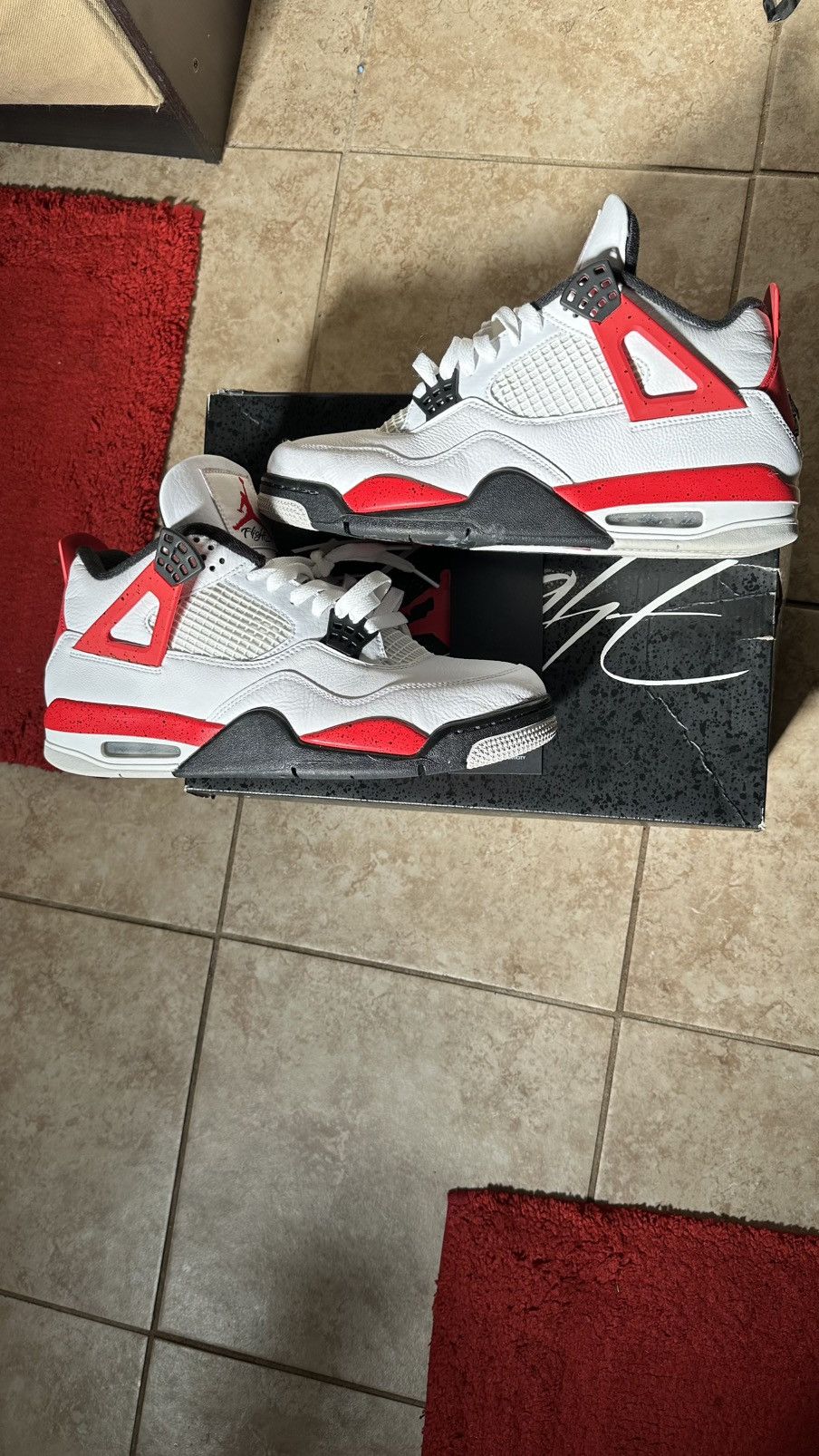 Jordan Brand Air Jordan 4 Retro 'Red Cement' Size US 10.5 / EU 43-44 - 1 Thumbnail