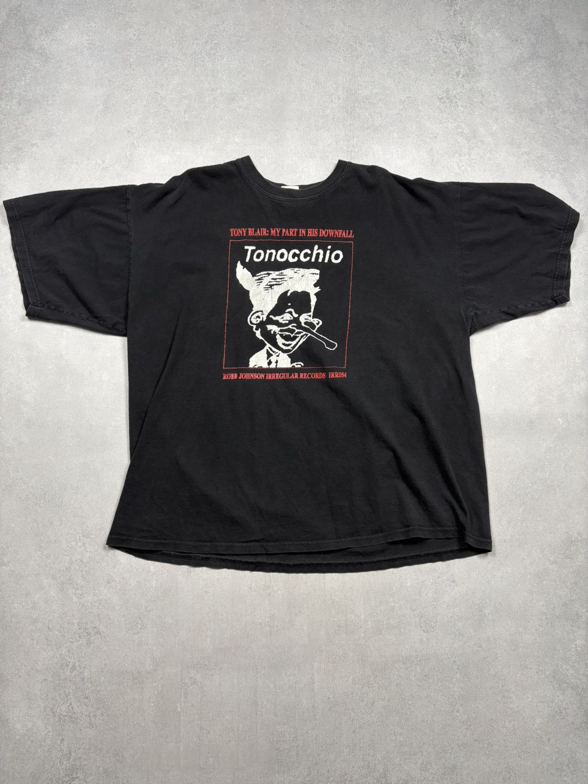 Band Tees Tony Blair Tonocchio T-Shirt Robb Johnson Irregular Records Size US XXL / EU 58 / 5 - 1 Thumbnail