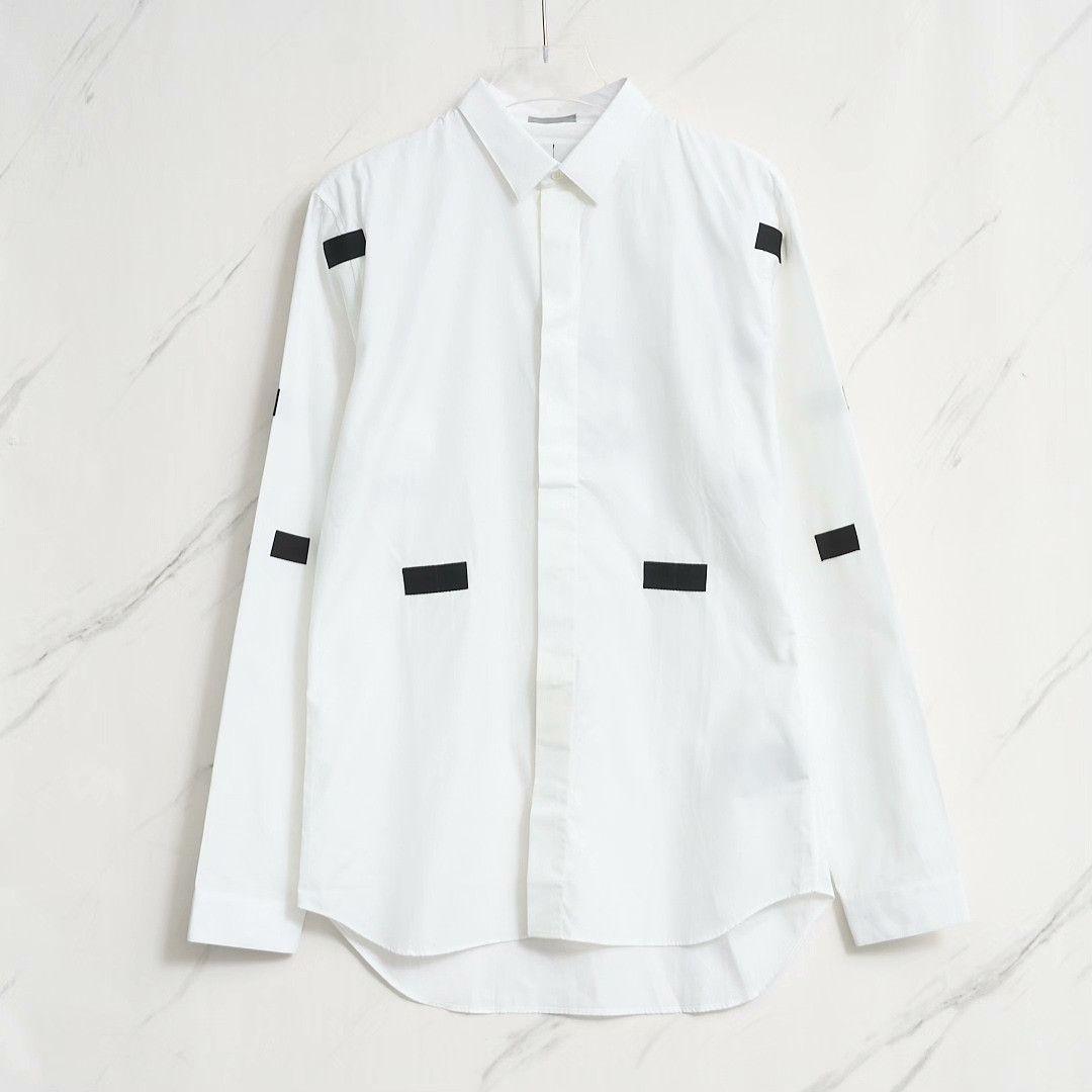 Dior Dior Men's Ribbon Decorated Shirt Size US XXS / EU 40 - 1 Thumbnail