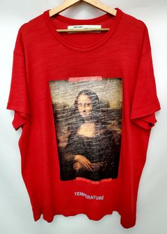 Off white mona lisa clearance crewneck red