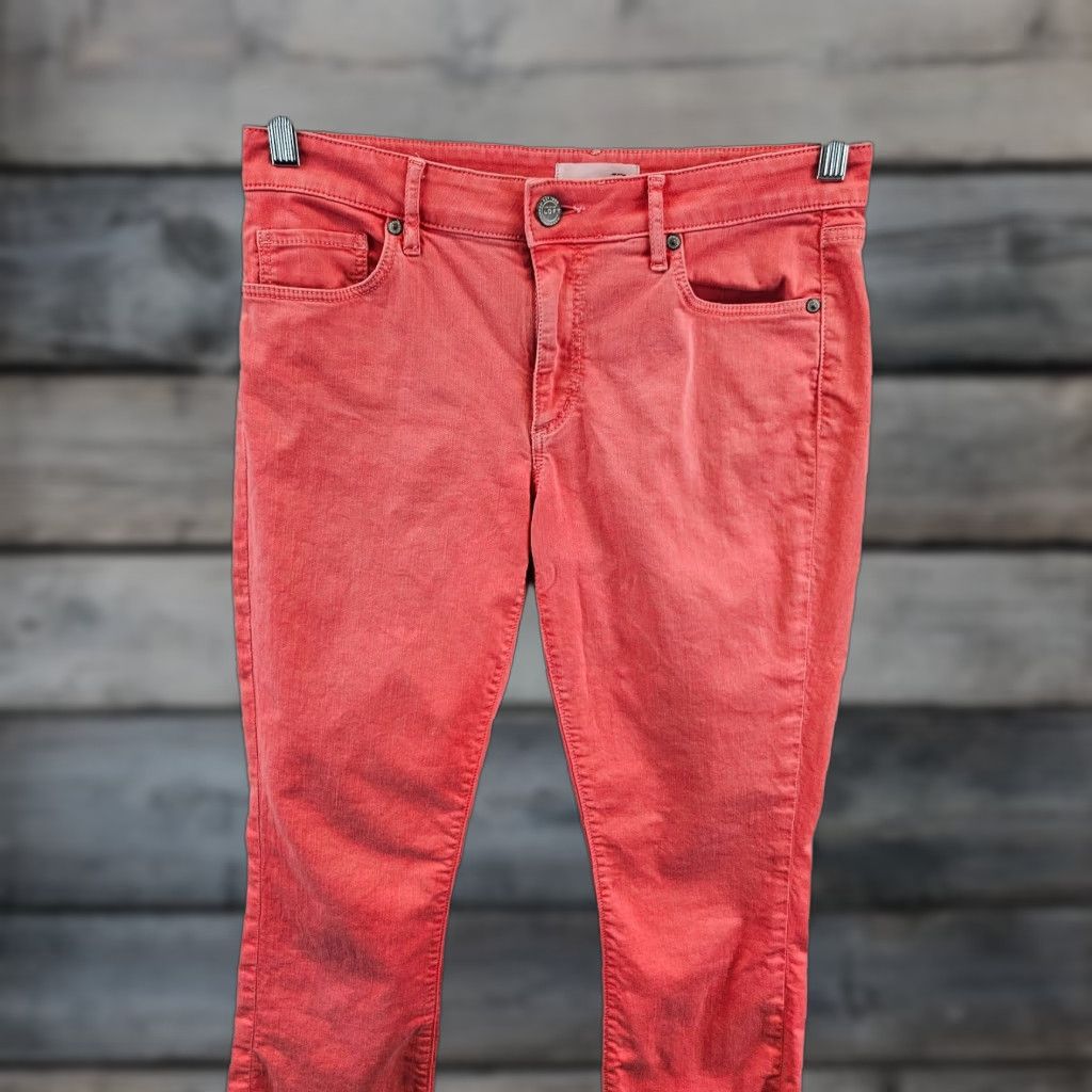 Loft LOFT Ann Taylor Womens Curvy Kick Crop Jeans Sz 6 Pink Mid Rise Jeans Cropped Denim Women Girls? Size 28" / US 6 / IT 42 - 1 Thumbnail