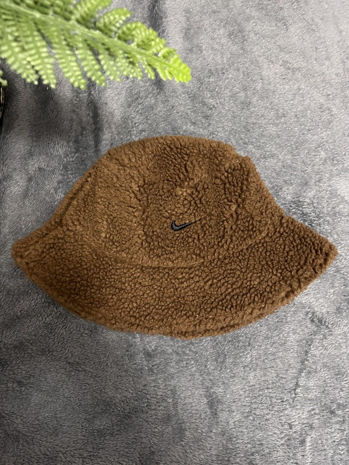 Nike 90s Vintage Nike Fleece Hat Teddy Panama Rare Streetwear Size ONE SIZE - 2 Thumbnail