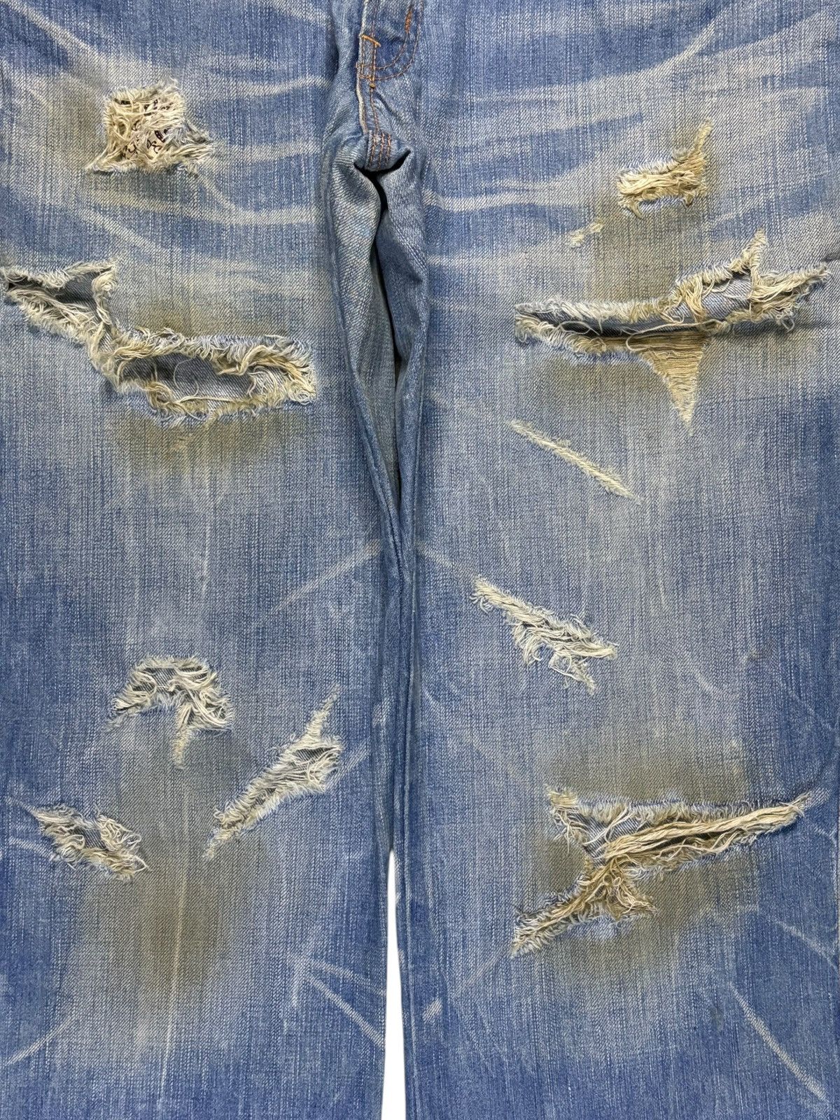 Edwin Vintage Japanese Edwin 503 Blue Trip Mud Wash Baggy Jeans Size US 34 / EU 50 - 5 Thumbnail