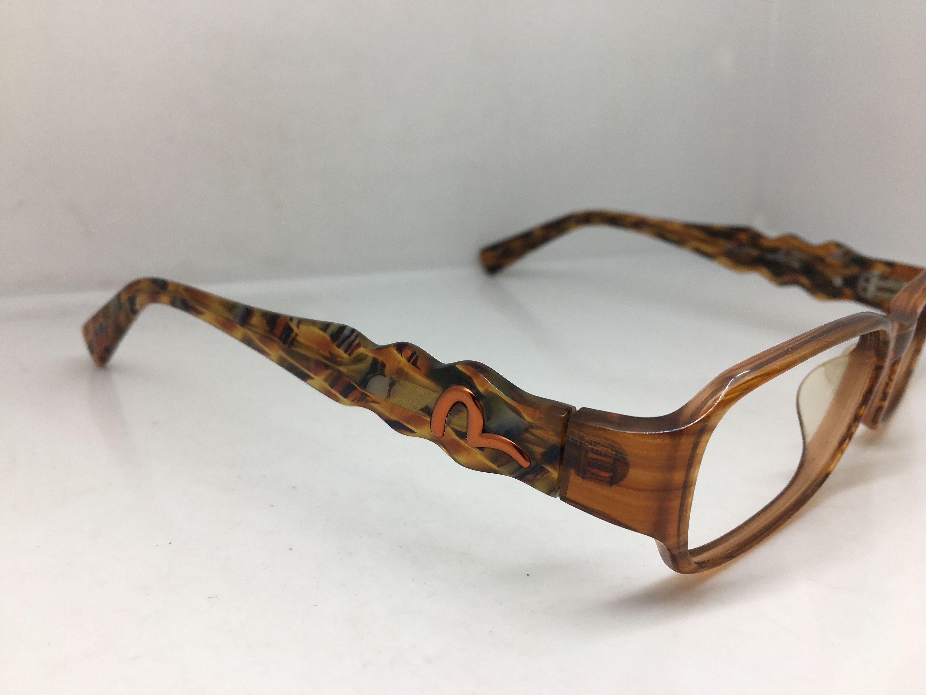 Evisu Vintage Evisu EV-8183 Brown Acetate RX Eyeglasses Frame Size ONE SIZE - 1 Thumbnail