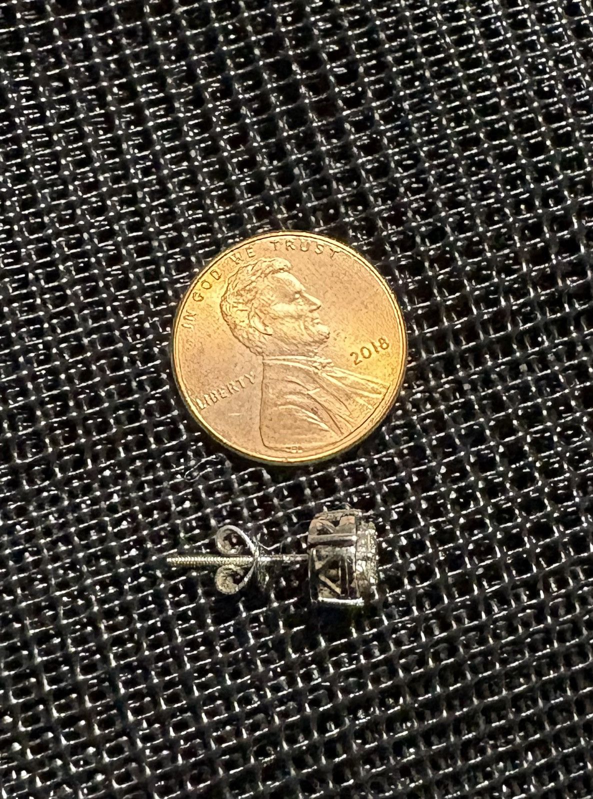 Other 925 Sterling Silver Single Earring with Lab Diamonds Size ONE SIZE - 2 Thumbnail