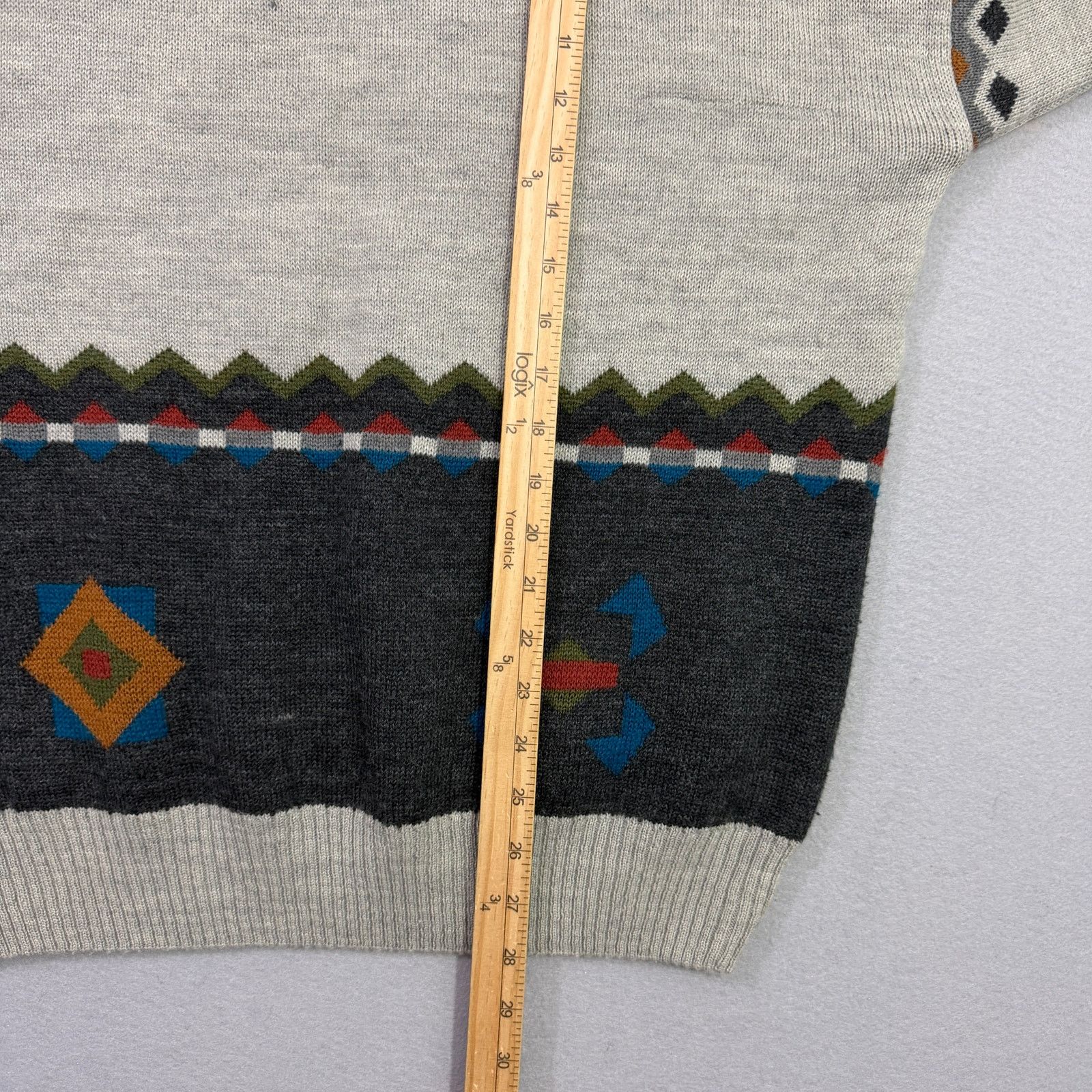 Vintage Vintage Aggio Sweater Men's Extra Large Geometric Knit 90s Size US XL / EU 56 / 4 - 9 Thumbnail