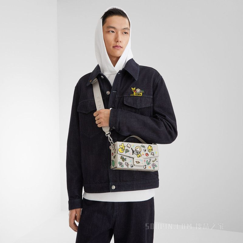 Fendi o1s1wg111125 Baguette Denim Jacket in Dark Blue Size US M / EU 48-50 / 2 - 4 Thumbnail