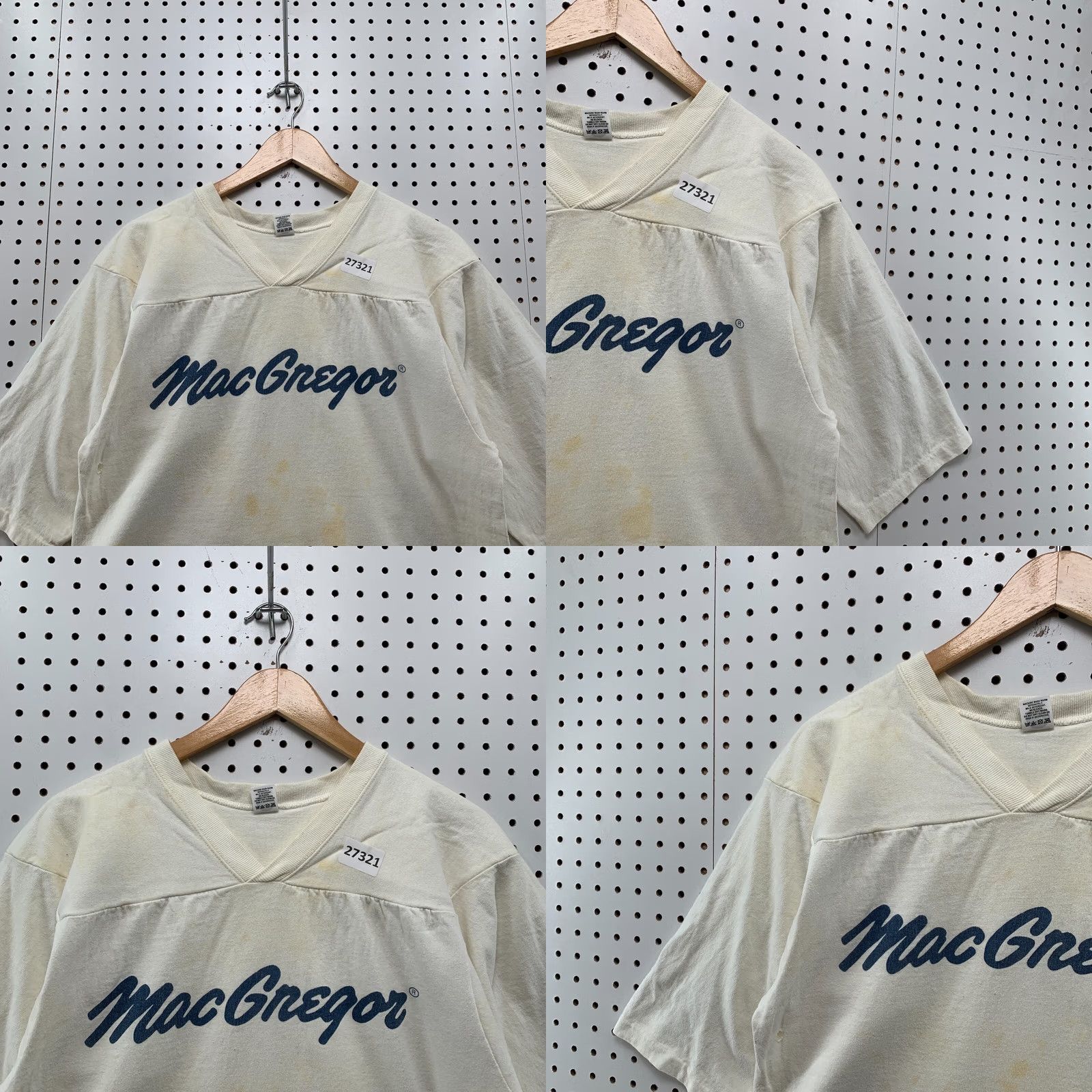 Vintage VINTAGE Medallion Shirt S White Mac Gregor Single Stitch Sleeve Fit 20x24 Size US S / EU 44-46 / 1 - 8 Thumbnail