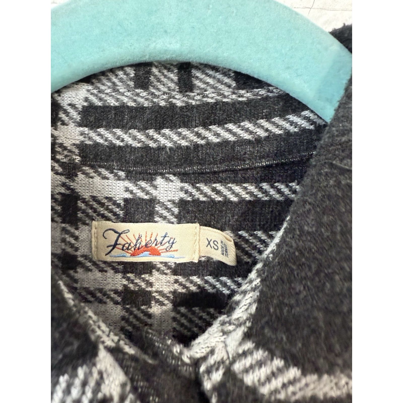 Faherty Faherty Shirt Gray Plaid Flannel Button Up Collared Women XS Size XS / US 0-2 / IT 36-38 - 6 Thumbnail