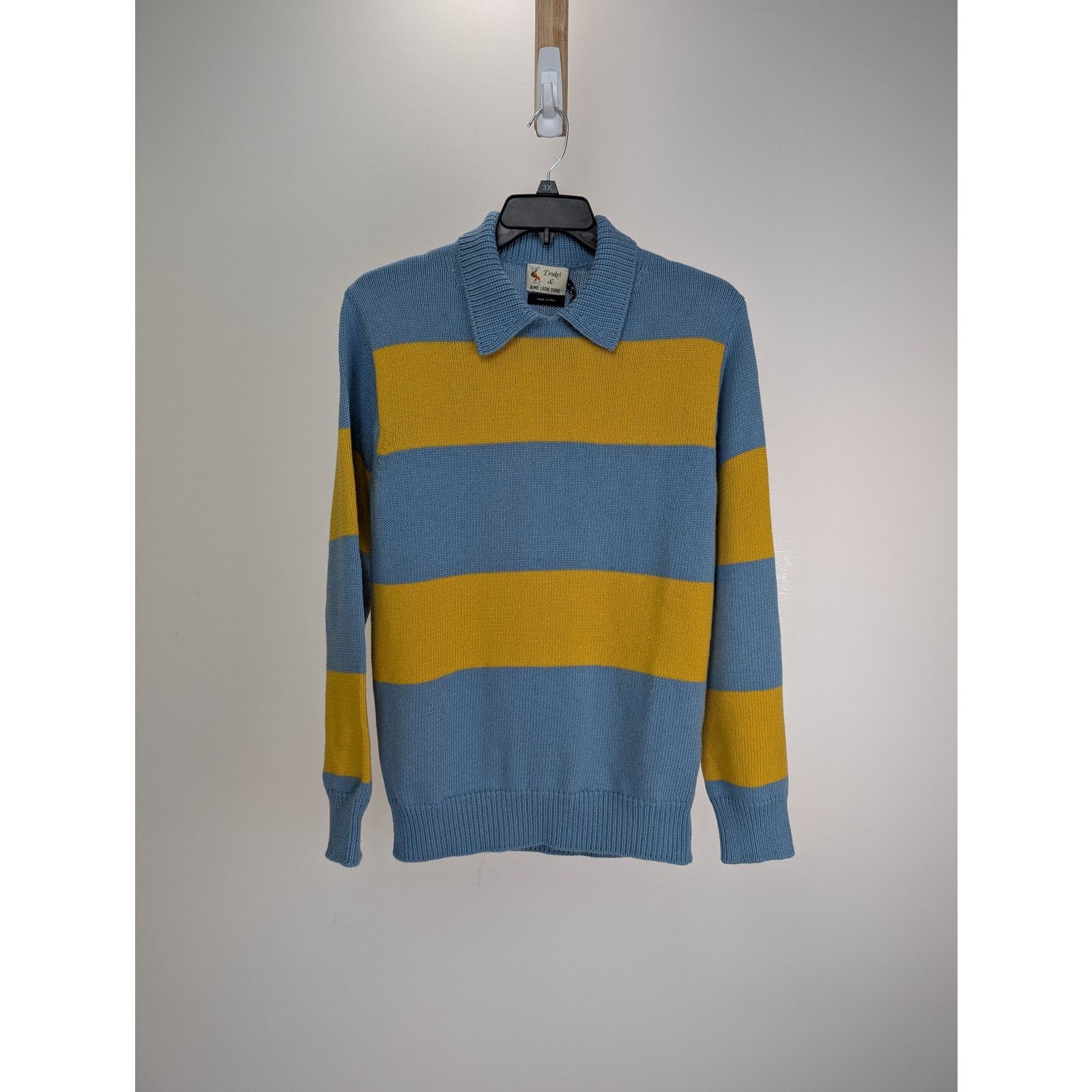 Aime Leon Dore Striped Shaker Stitch Polo | Grailed