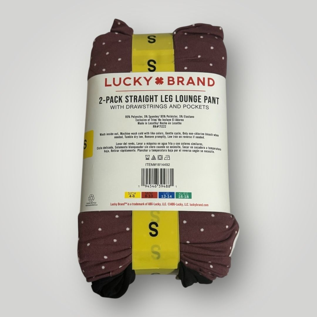 Lucky Brand Lucky Brand 2-Pack Straight Leg Lounge Pant Small Size 27" / US 4 / IT 40 - 7 Thumbnail