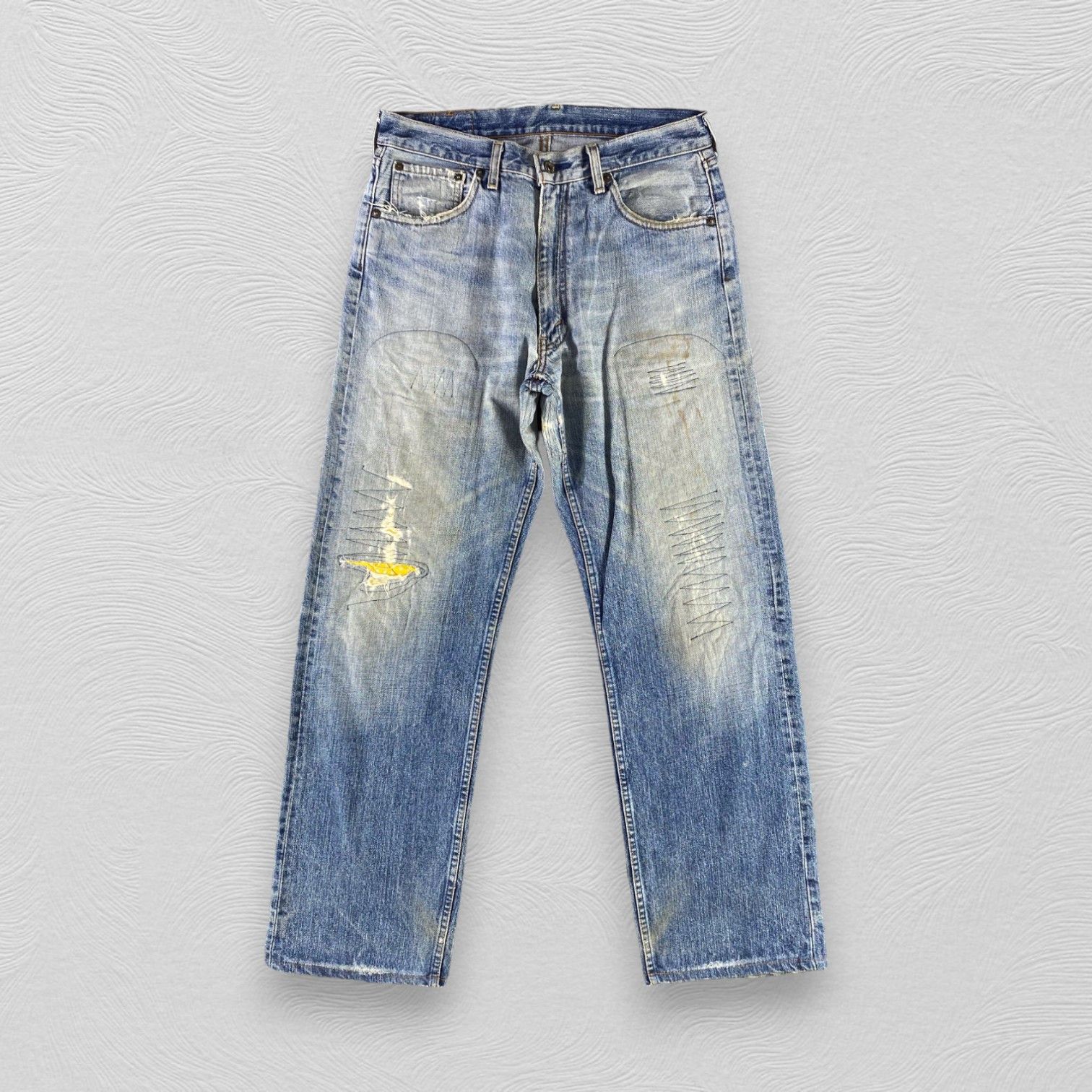 Levi's Vintage Levis 503 Jeans Distressed Denim KJ3376 Size US 31 - 1 Thumbnail