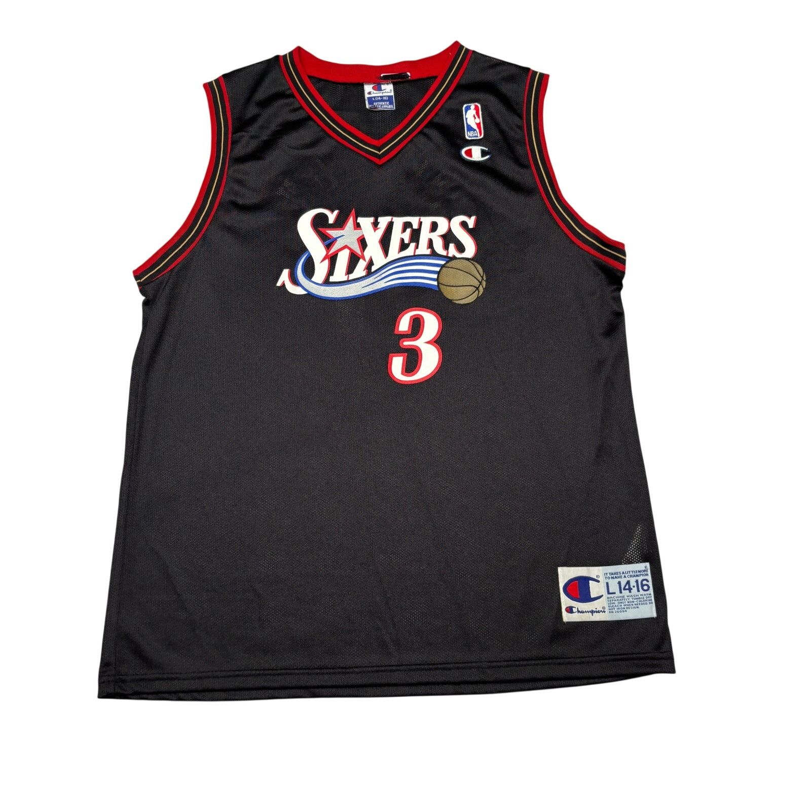 Champion VTG Champion Allen Iverson Philadelphia Sixers NBA Jersey Size US S / EU 44-46 / 1 - 1 Thumbnail