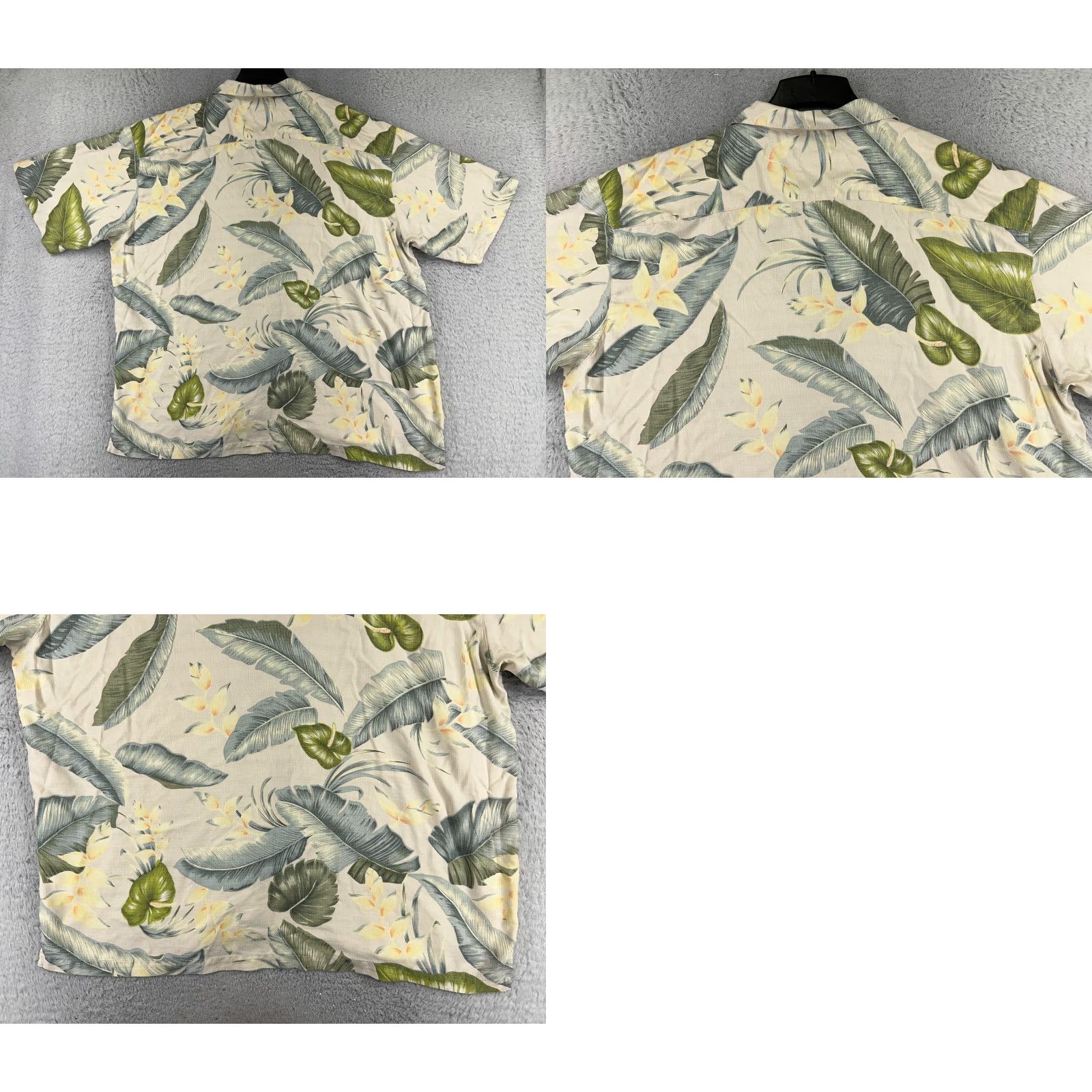Tommy Bahama Tommy Bahama Shirt Men XL Beige Floral Silk Button-Up Hawaiian Camp Hawaiian Resort Floral Beach Aloha Men XL Beige Silk Button-Up Size US XL / EU 56 / 4 - 9 Thumbnail