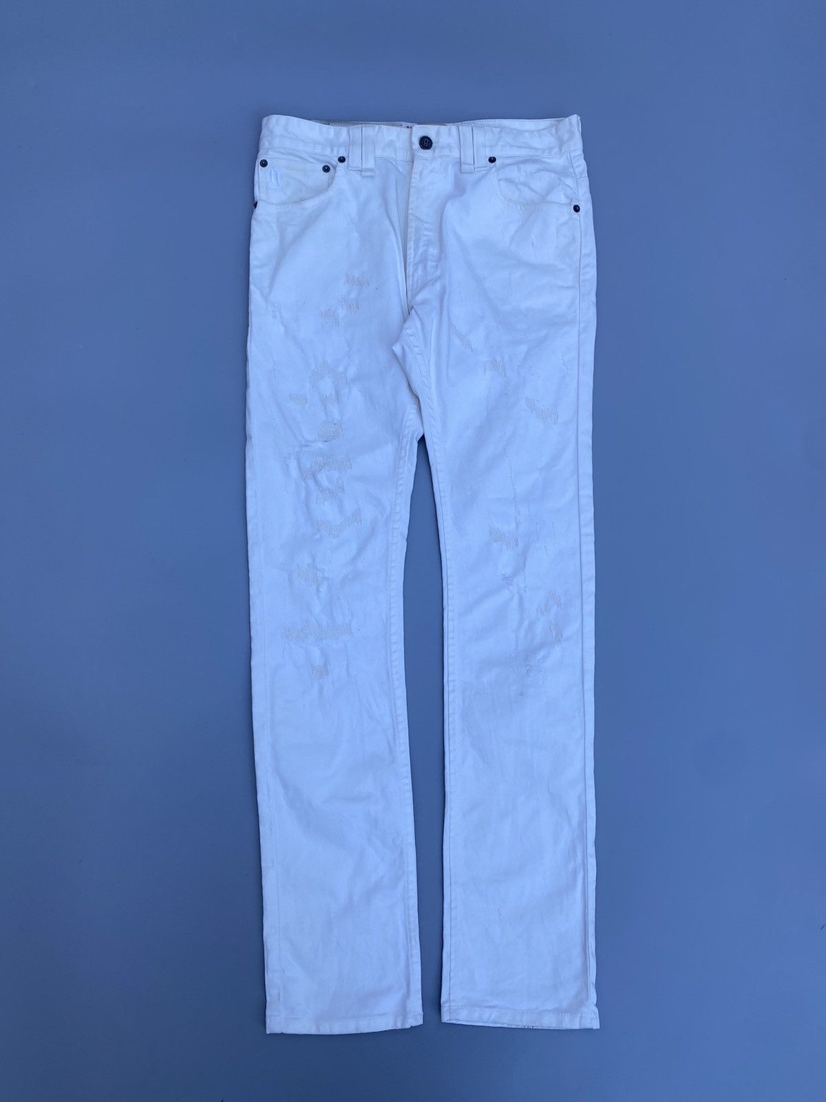 John Galliano S/S 2011- Distressed Denim Pants Size US 32 / EU 48 - 1 Thumbnail