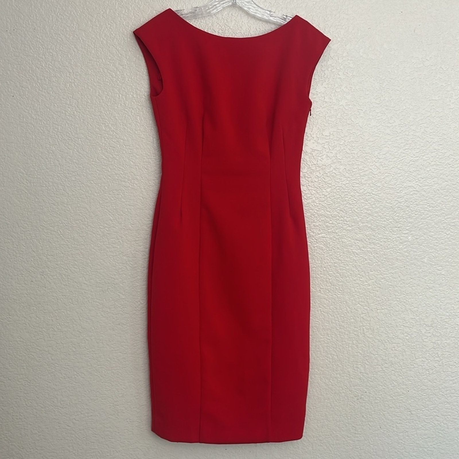 Anthropologie Anthropologie Maeve Evangeline Red Cap Sleeve Sheath Dress Size XS / US 0-2 / IT 36-38 - 3 Thumbnail