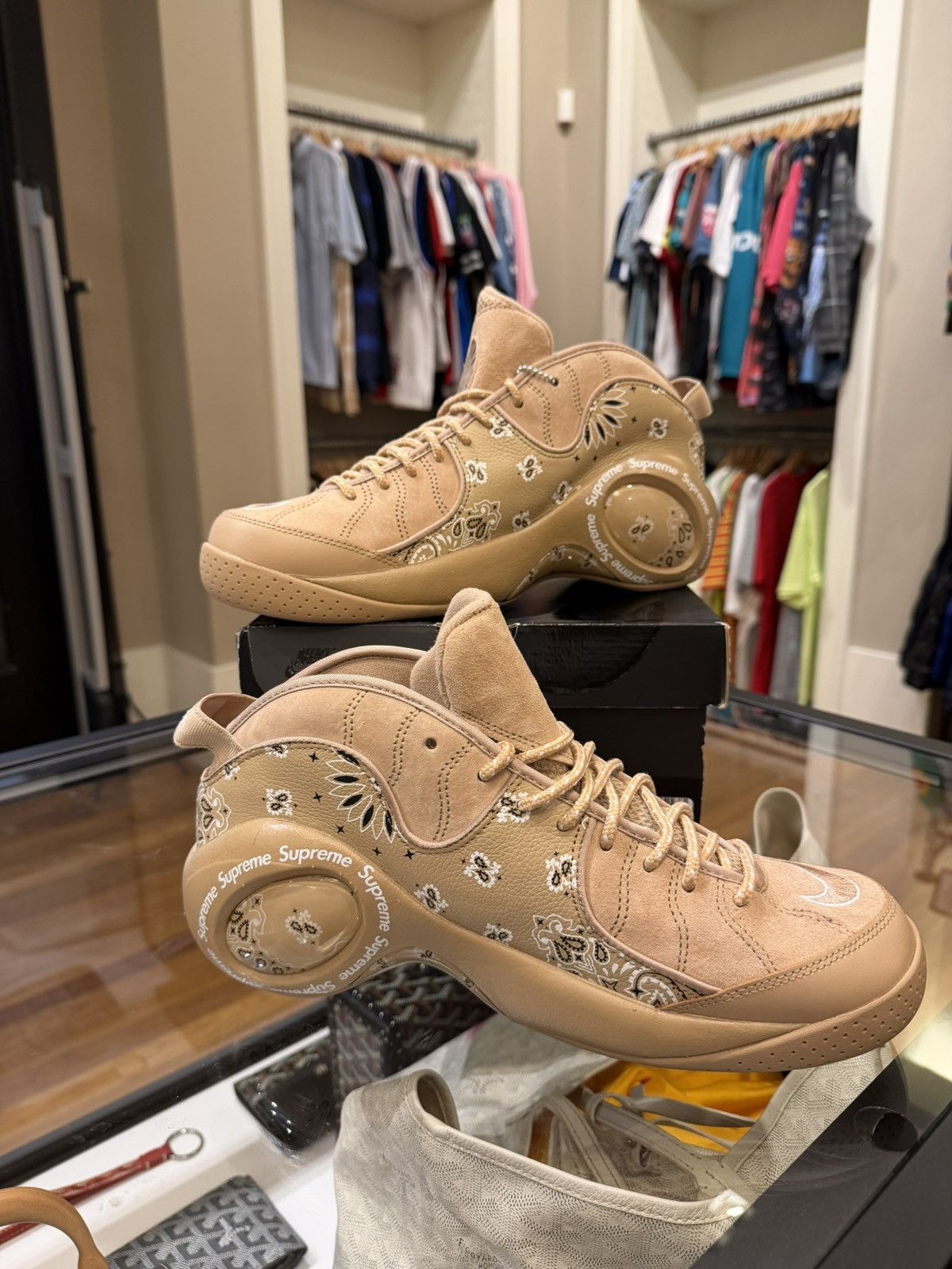 Nike × Supreme Nike Air Zoom Flight 95 SP ‘Supreme Wheat’ Size US 10.5 / EU 43-44 - 4 Thumbnail