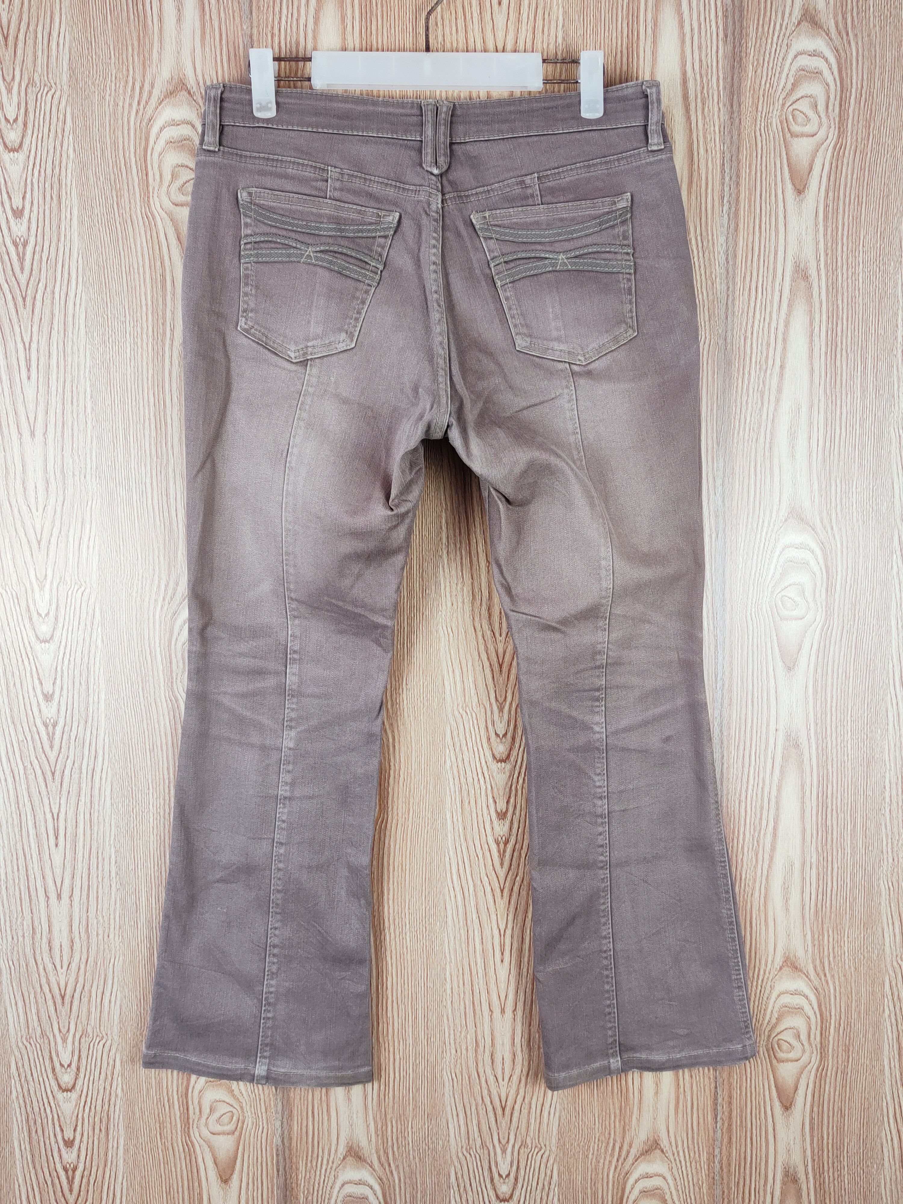 Japanese Brand × Vintage Vintage 💥L& Beautiful Brown Faded Distressed Ripped Jeans Size 31" - 7 Thumbnail