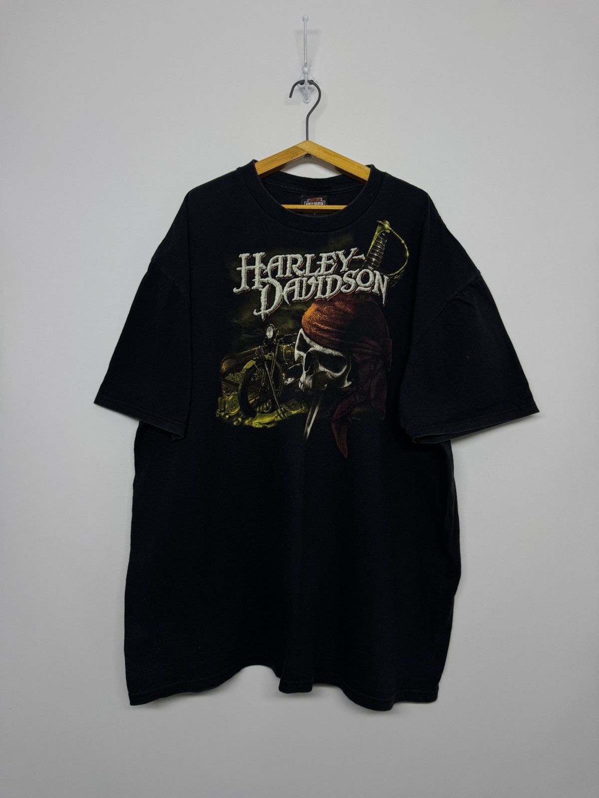 Harley Davidson Dubai Harley Davidson Motorcycles Pirate Skull ☠️ T-Shirt Size US XL / EU 56 / 4 - 2 Thumbnail