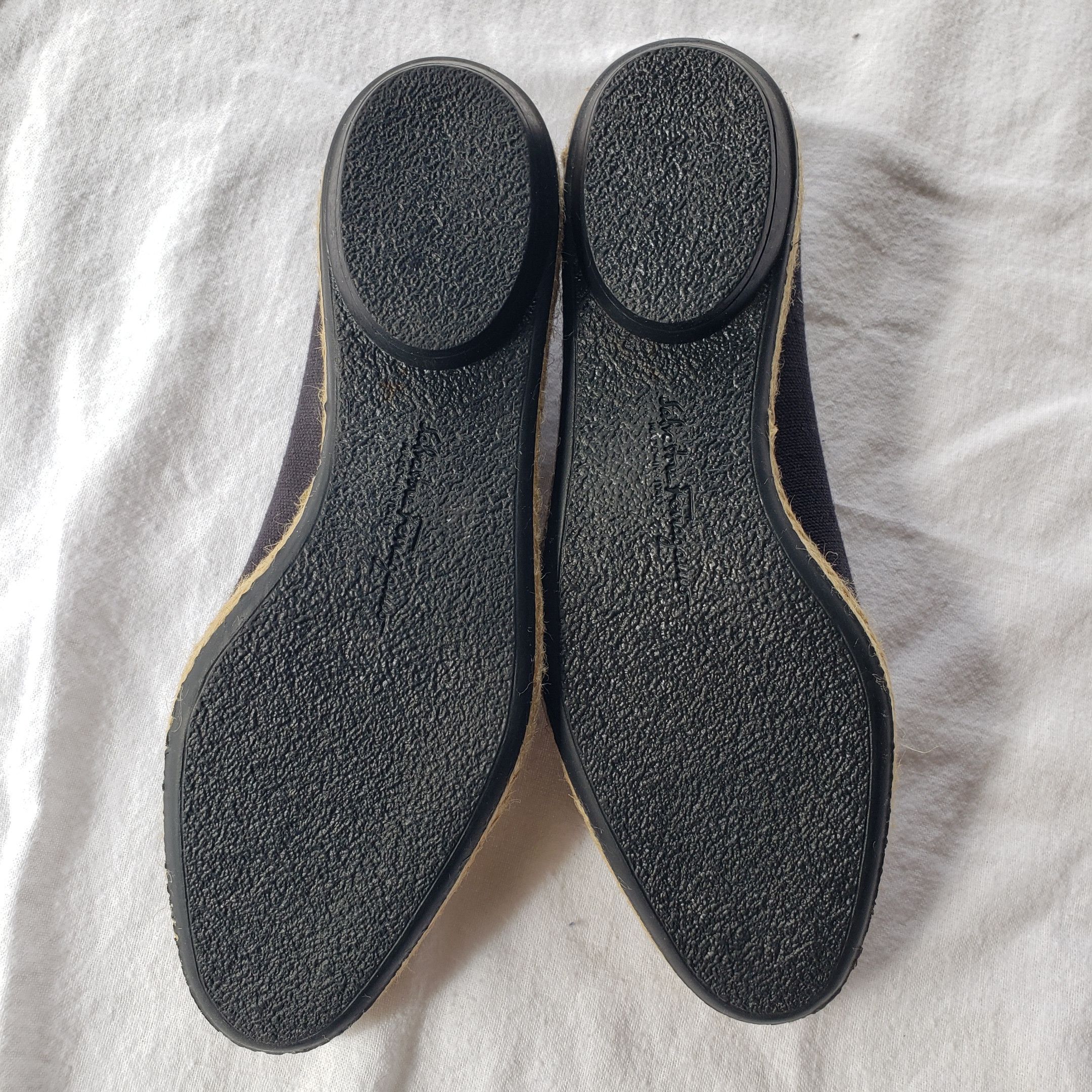 Salvatore Ferragamo Salvatore Ferragamo Black Canvas Espadrilles Ballet Flats Size US 6 / IT 36 - 10 Thumbnail