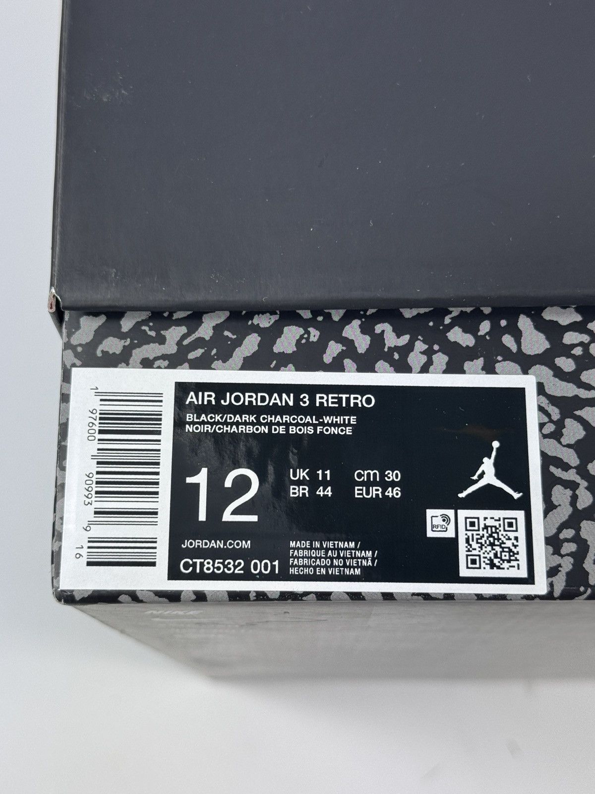 Jordan Brand AIR JORDAN 3 RETRO SNEAKERS Size US 12 / EU 45 - 11 Thumbnail
