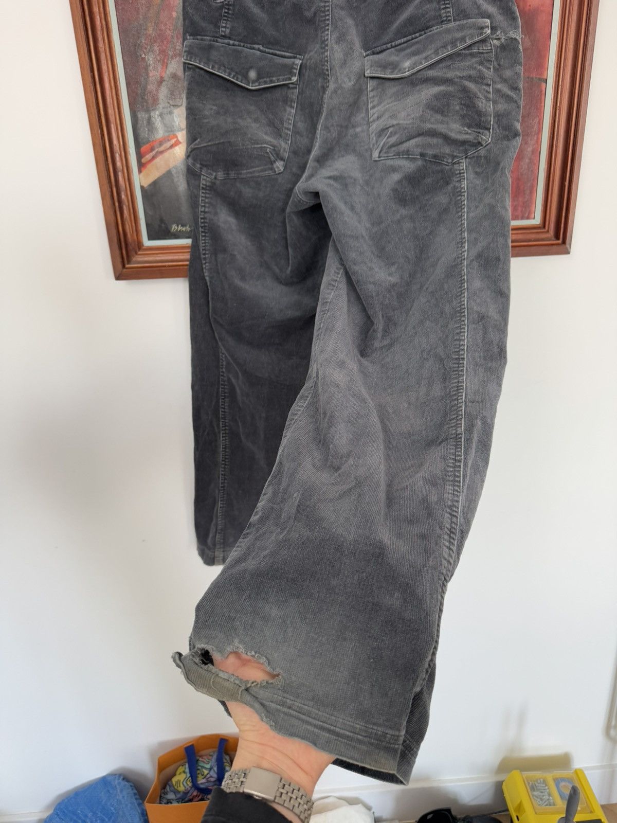 Nike ACG Vintage Y2k Nike ACG Corduroy Pants Distressed Grey Rare Size US 36 / EU 52 - 4 Thumbnail