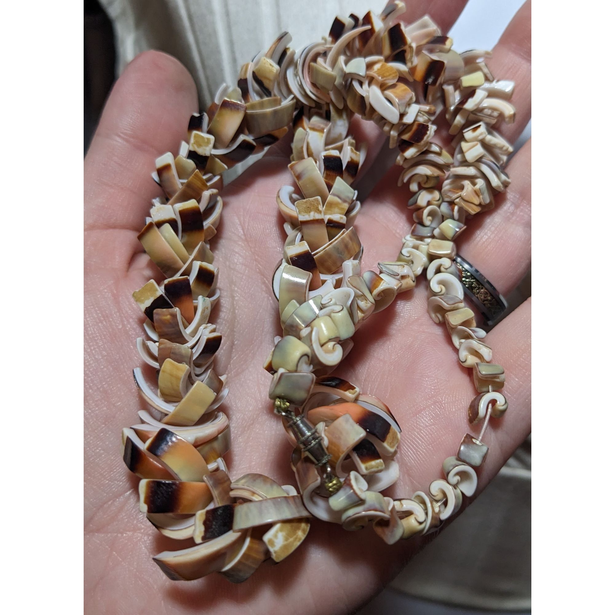 Other Vintage Shell Slice Beaded Summer Necklace Size ONE SIZE - 7 Thumbnail