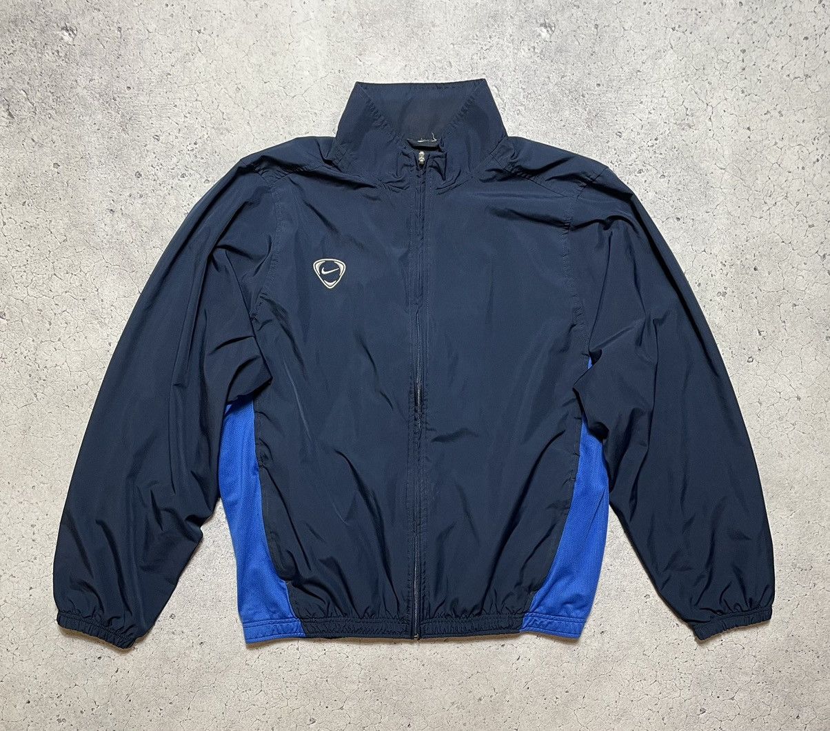 Nike × Vintage Vintage Nylon Windbreaker Jacket Nike Drill Swoosh Logo Y2K Size US L / EU 52-54 / 3 - 1 Thumbnail