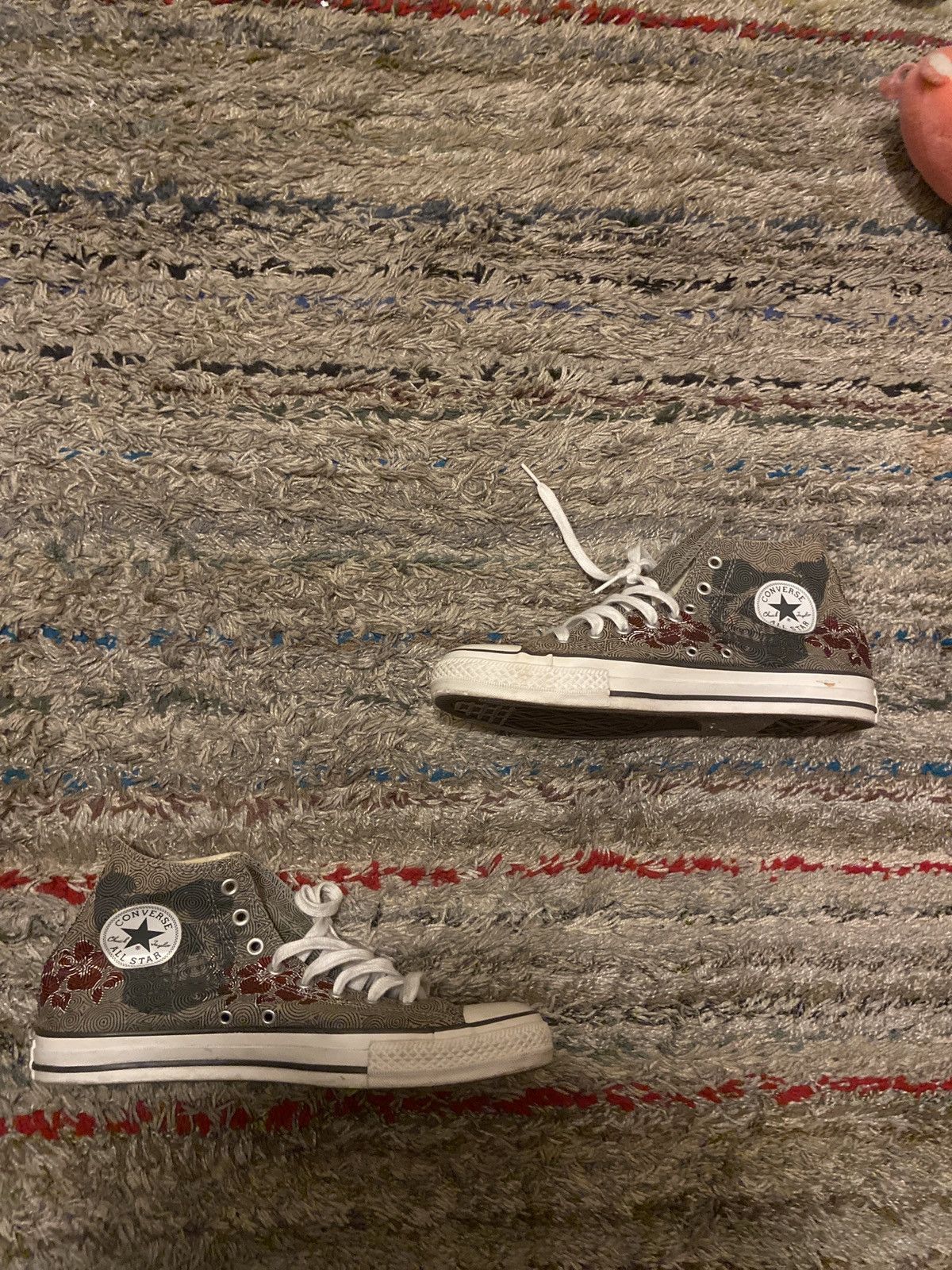Converse CONVERSE CHUCK TAYLOR ALL STAR HIGH GREY SKULL Size US 11 / EU 44 - 2 Thumbnail