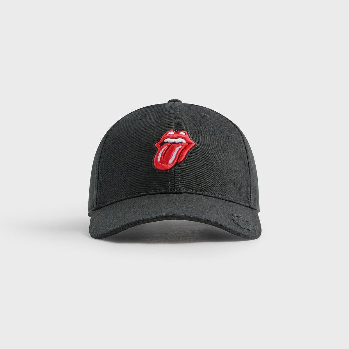 Kith Kith Rolling Stones Aaron Classic Cap Black Hat Embroidered Size ONE SIZE - 1 Thumbnail