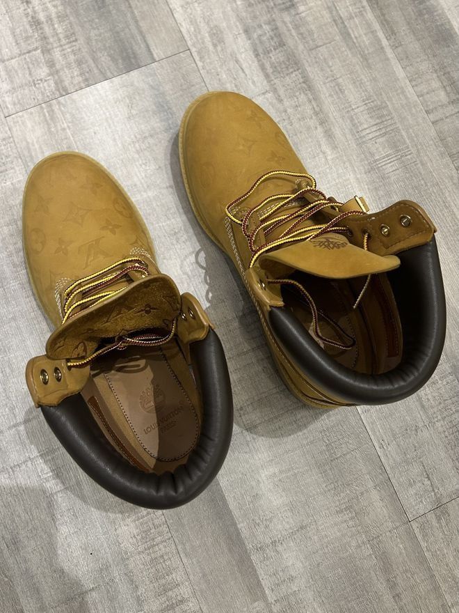 Louis Vuitton × Timberland Ankle Boots Size US 9.5 / EU 42-43 - 8 Thumbnail