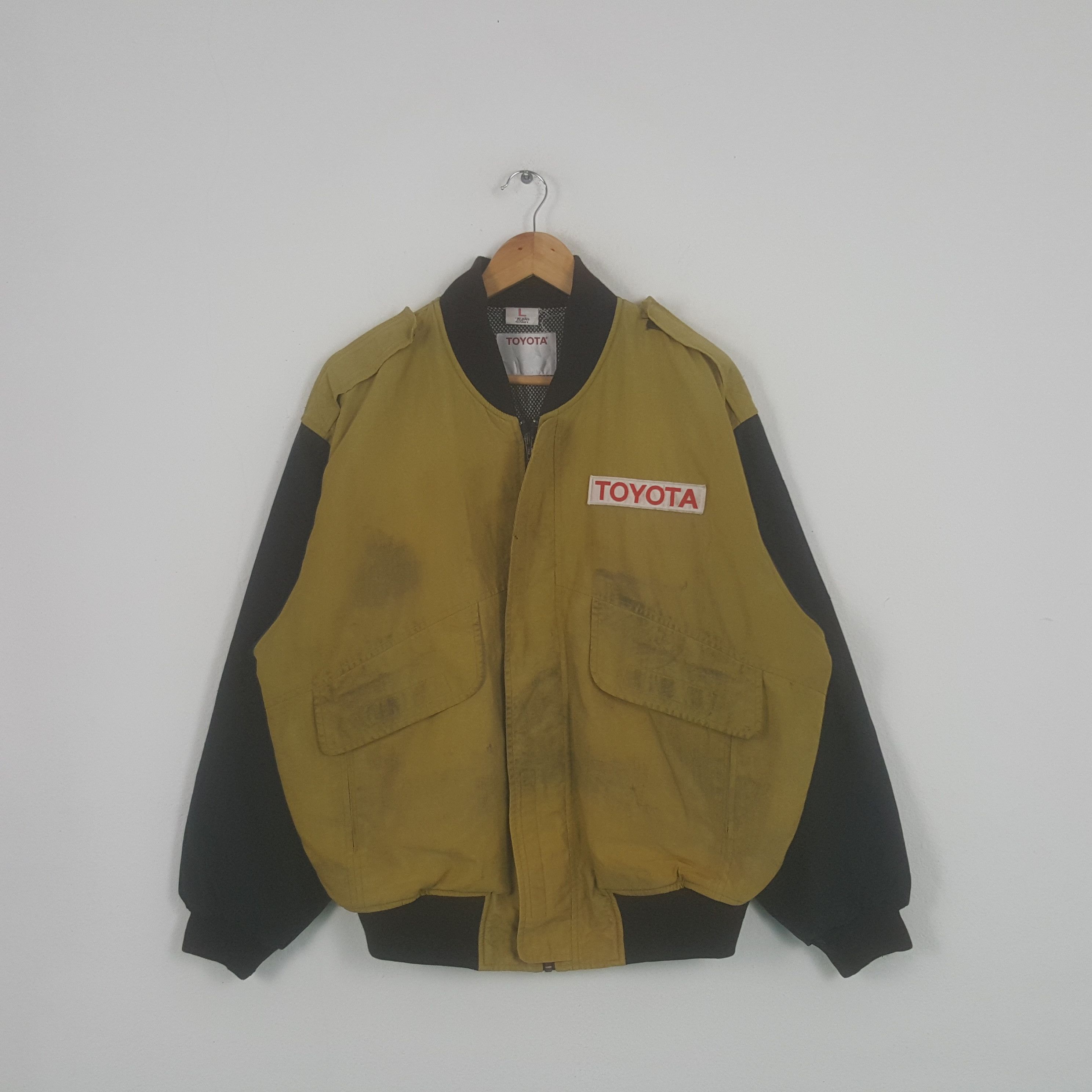 Vintage Vintage TRD Racing Development Toyota Team Bombers Jacket Size US XL / EU 56 / 4 - 3 Thumbnail