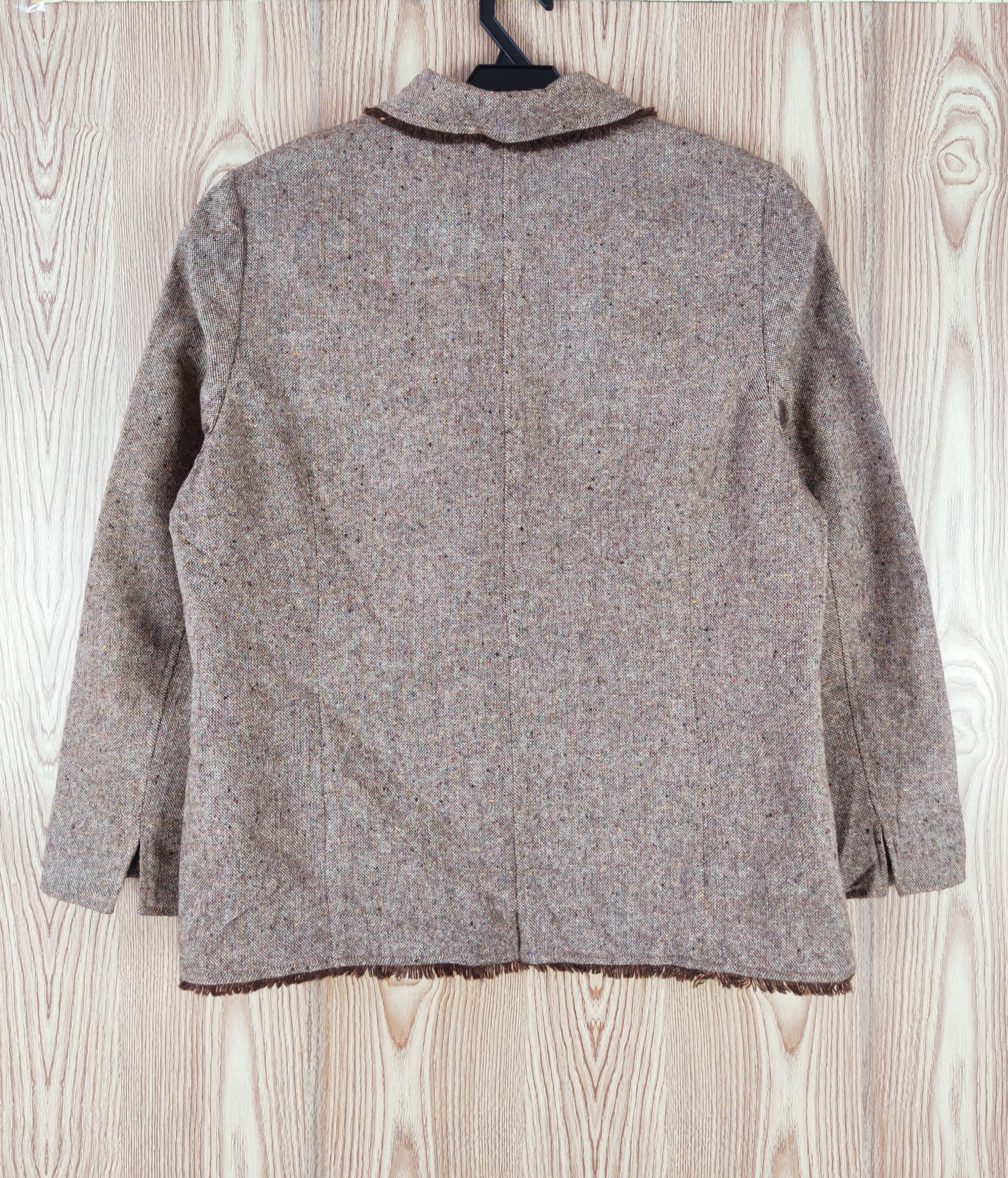 Japanese Brand × Vintage Retro Design by Noble Eve Collection Brown Wool Jackets Size L / US 10 / IT 46 - 7 Thumbnail