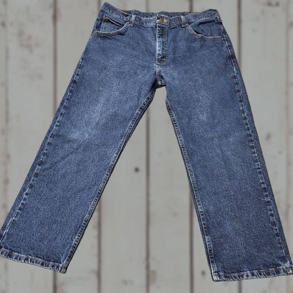 Wrangler Wrangler Jeans Regular Fit with Flex Mens W36×29 Dark Blue 1096FXVMF Five Star Premium Denim Five Star Regular Mens Jeans Dark Blue Size US 36 / EU 52 - 1 Thumbnail