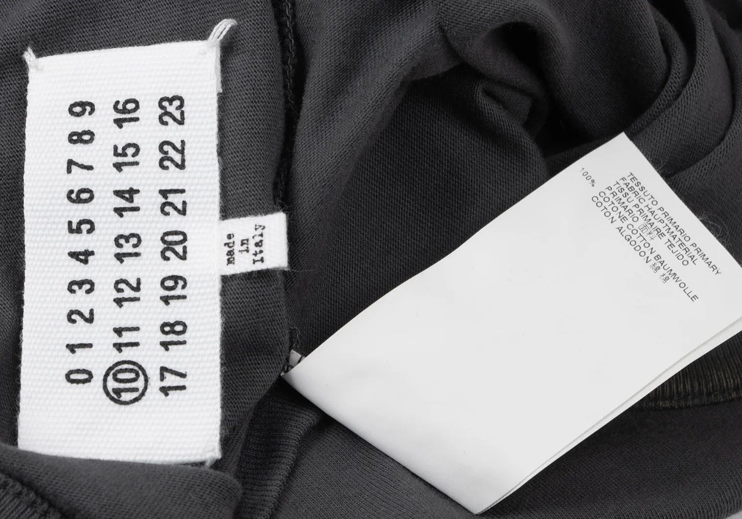 Maison Margiela Splash Print T-Shirt in Charcoal Size 46 Size US S / EU 44-46 / 1 - 15 Thumbnail