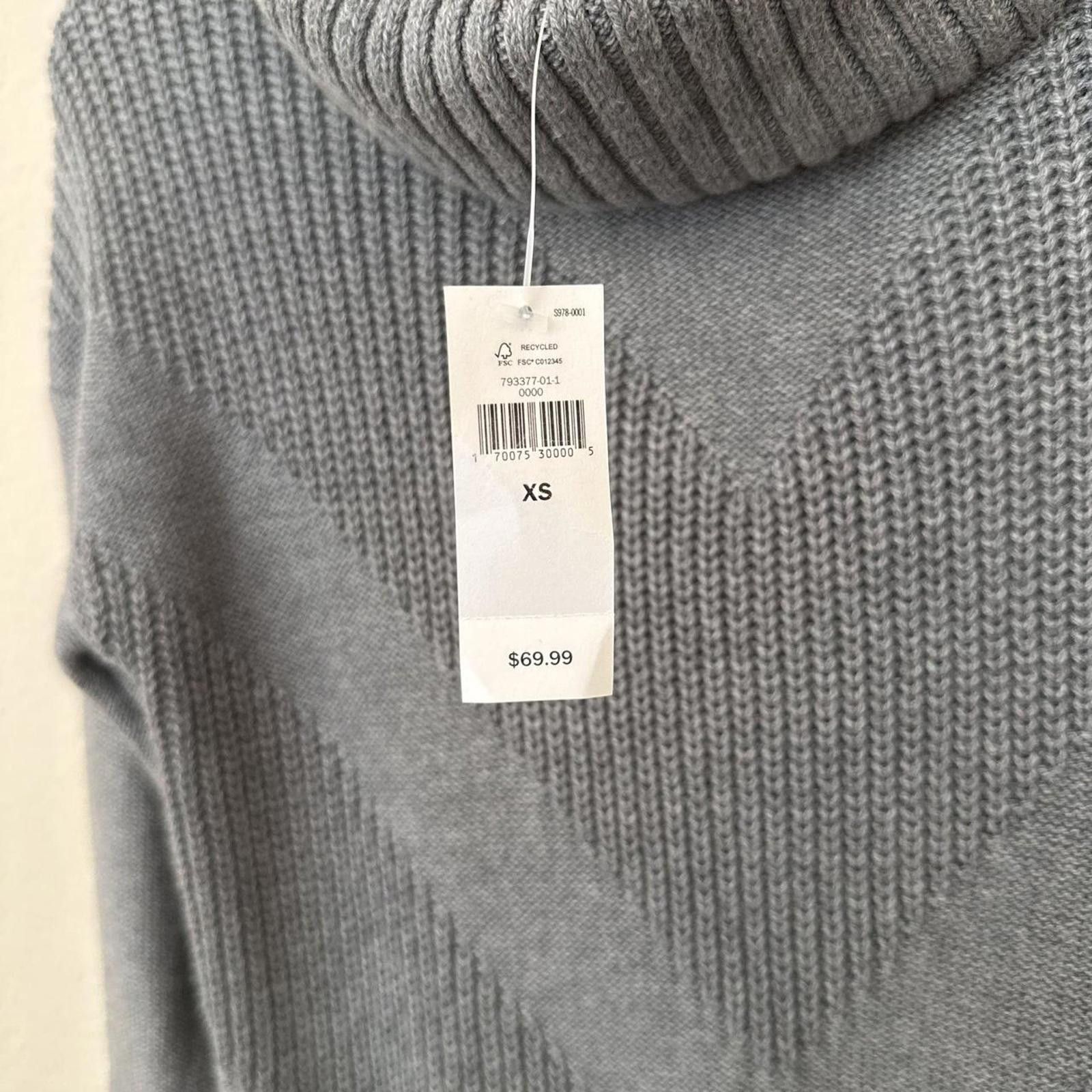 Banana Republic Banana Republic Gray Turtleneck Sweater Cotton Womens XS NWT Size XS / US 0-2 / IT 36-38 - 3 Thumbnail