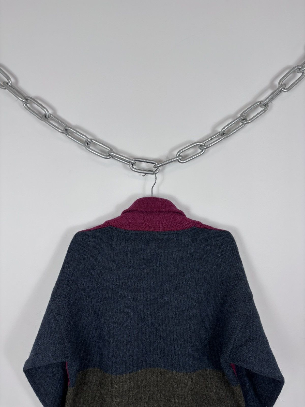 Trussardi Vintage Trussardi Sport Men’s Wool Knit Shawl Collar Sweater Size US M / EU 48-50 / 2 - 11 Thumbnail