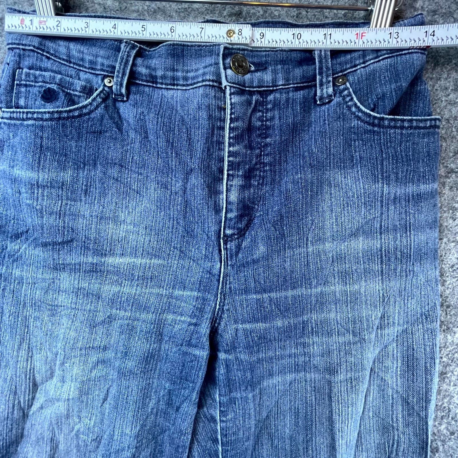 Gloria Vanderbilt Gloria Vanderbilt Amanda Straight Jeans Womens 6P Y2K Blue Size 28" / US 6 / IT 42 - 5 Thumbnail